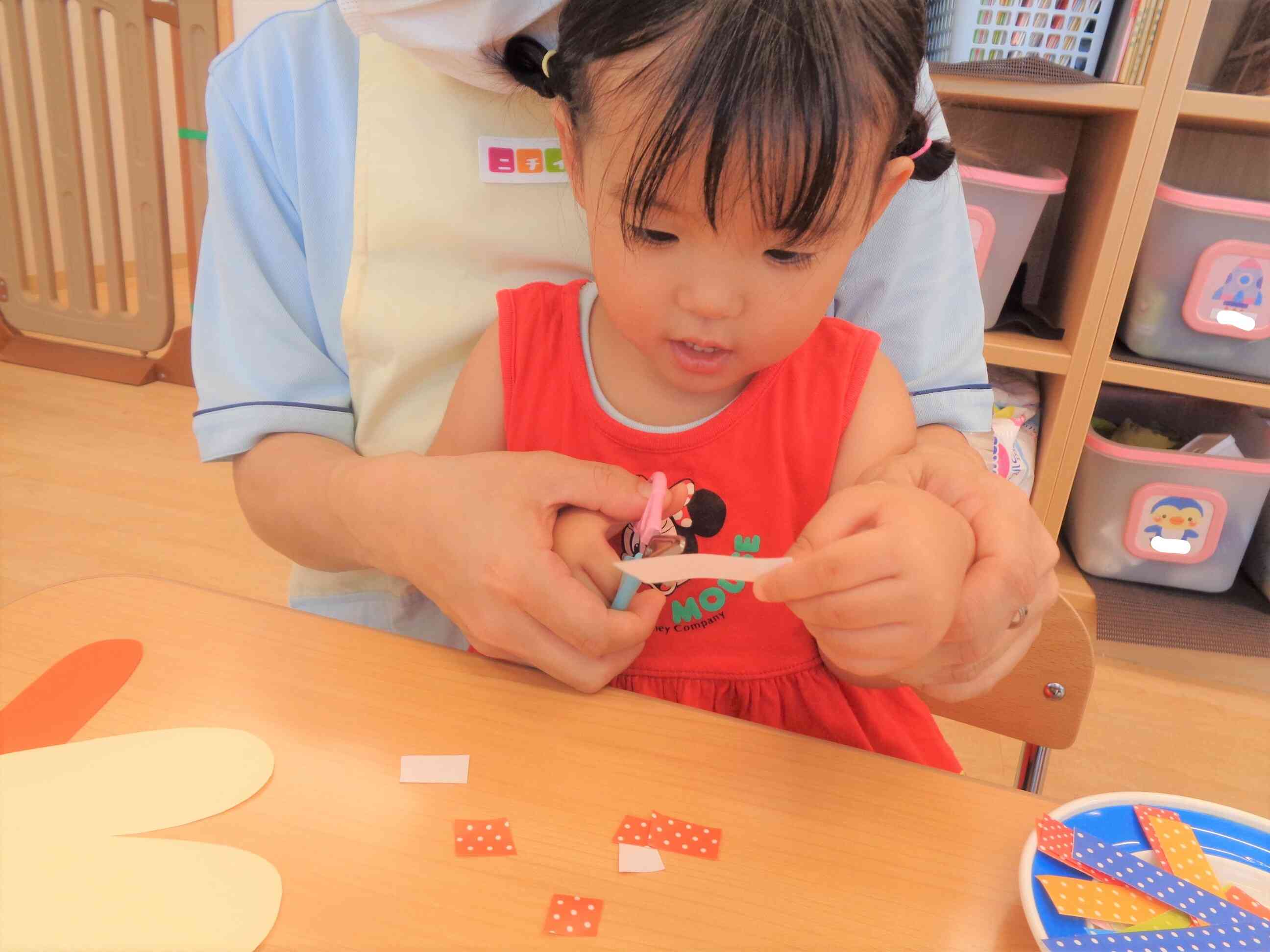 ８月の製作♪うさぎ組（２歳児）