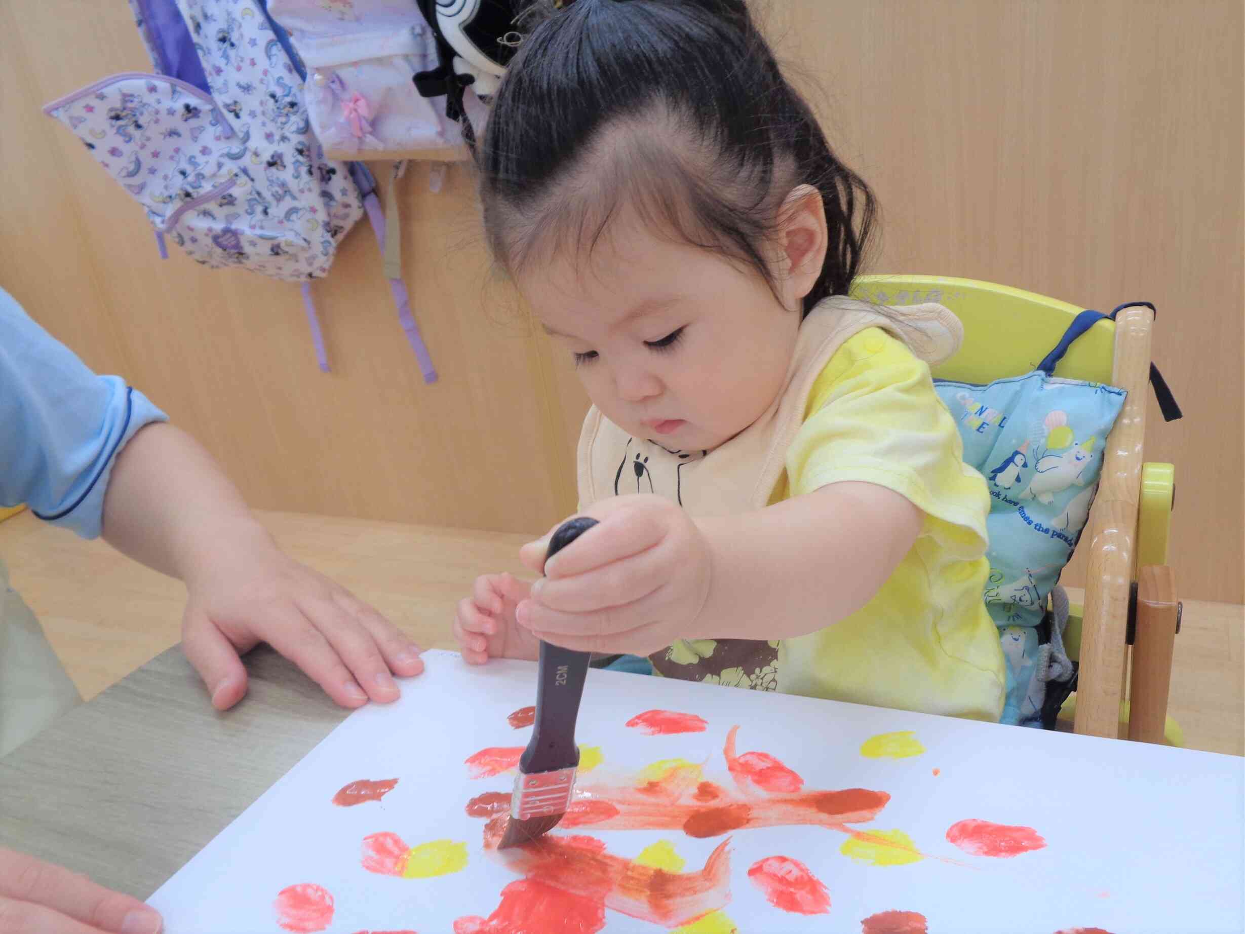 ８月の製作♪ひよこ組（０歳児）
