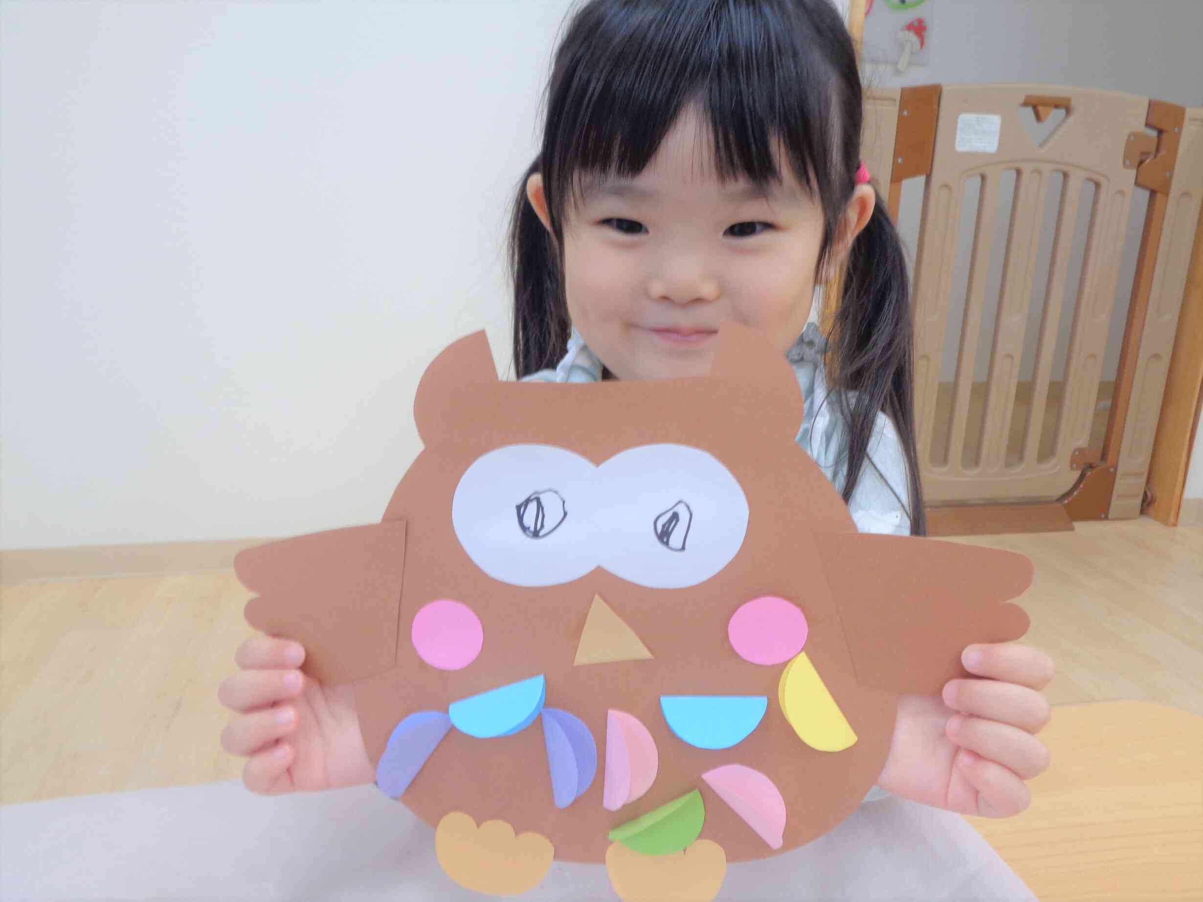 ふくろうさん完成しました❤