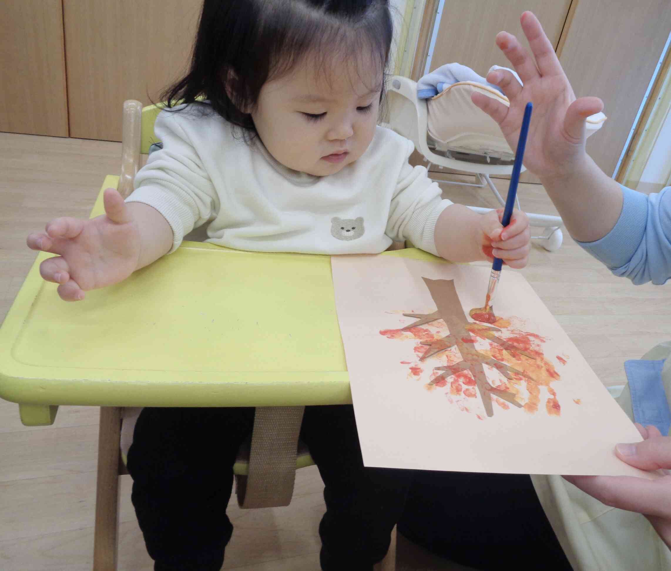 11月の制作♪ひよこ組（0歳児）