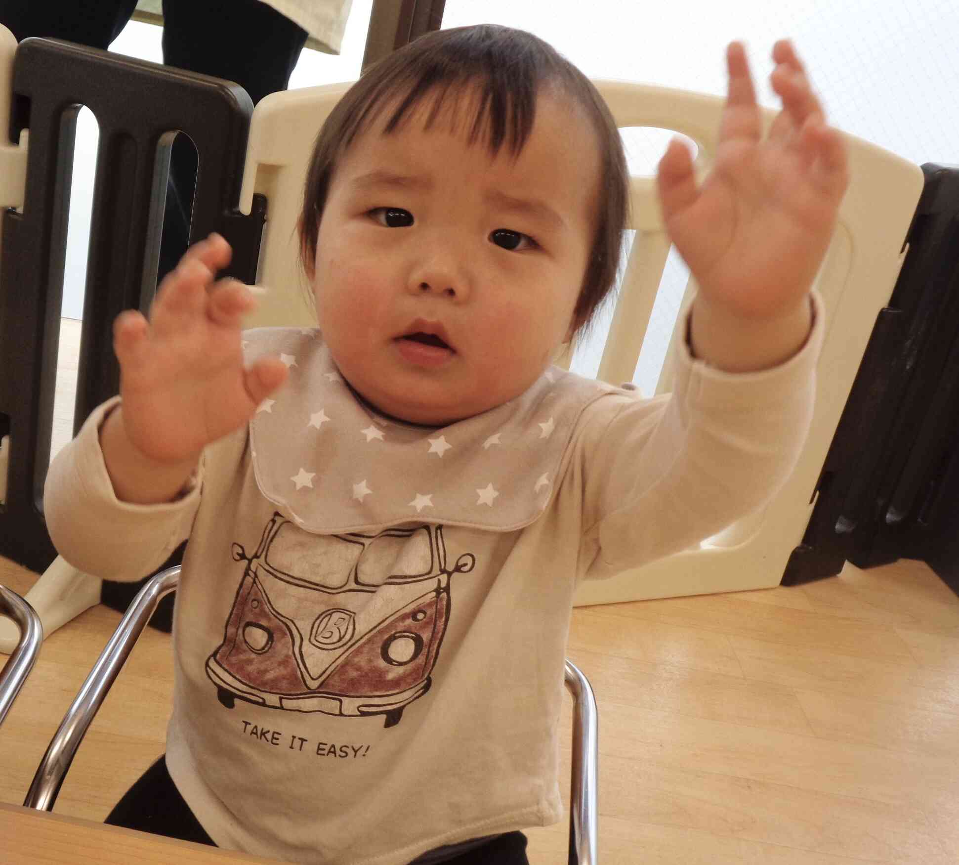 音楽に合わせてノリノリです♡