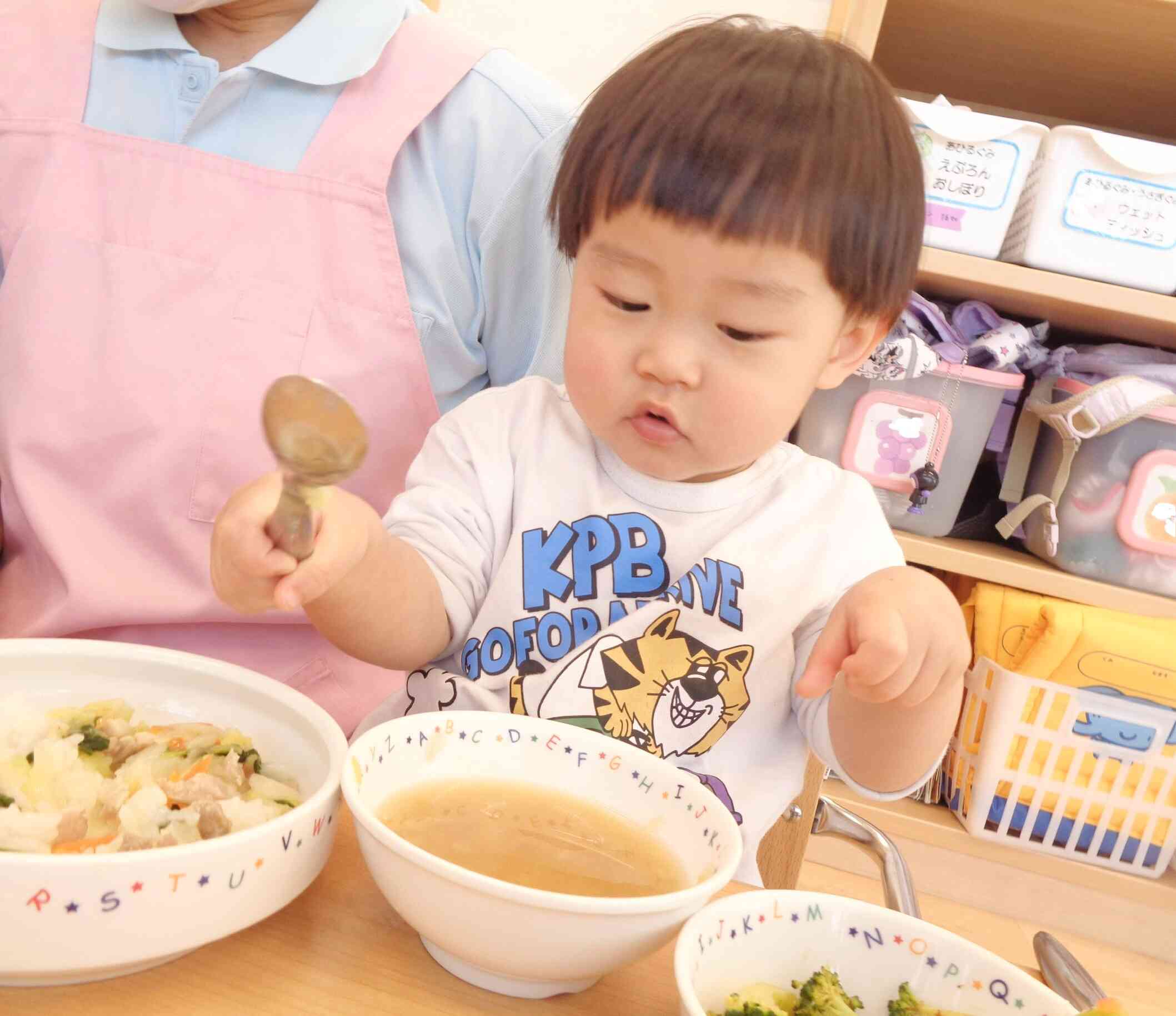 給食おいしいね♡