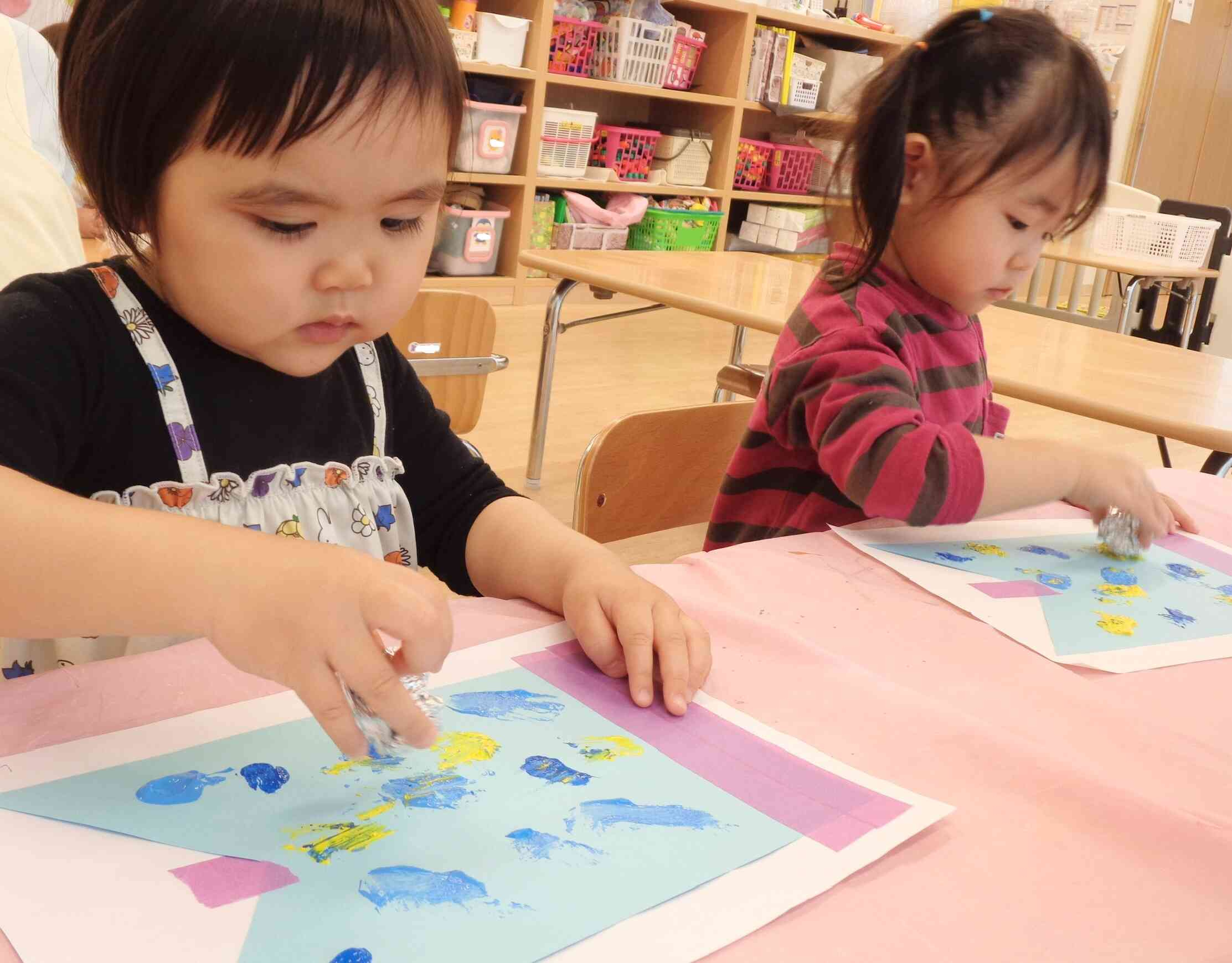 4月の製作♪うさぎ組（2歳児）