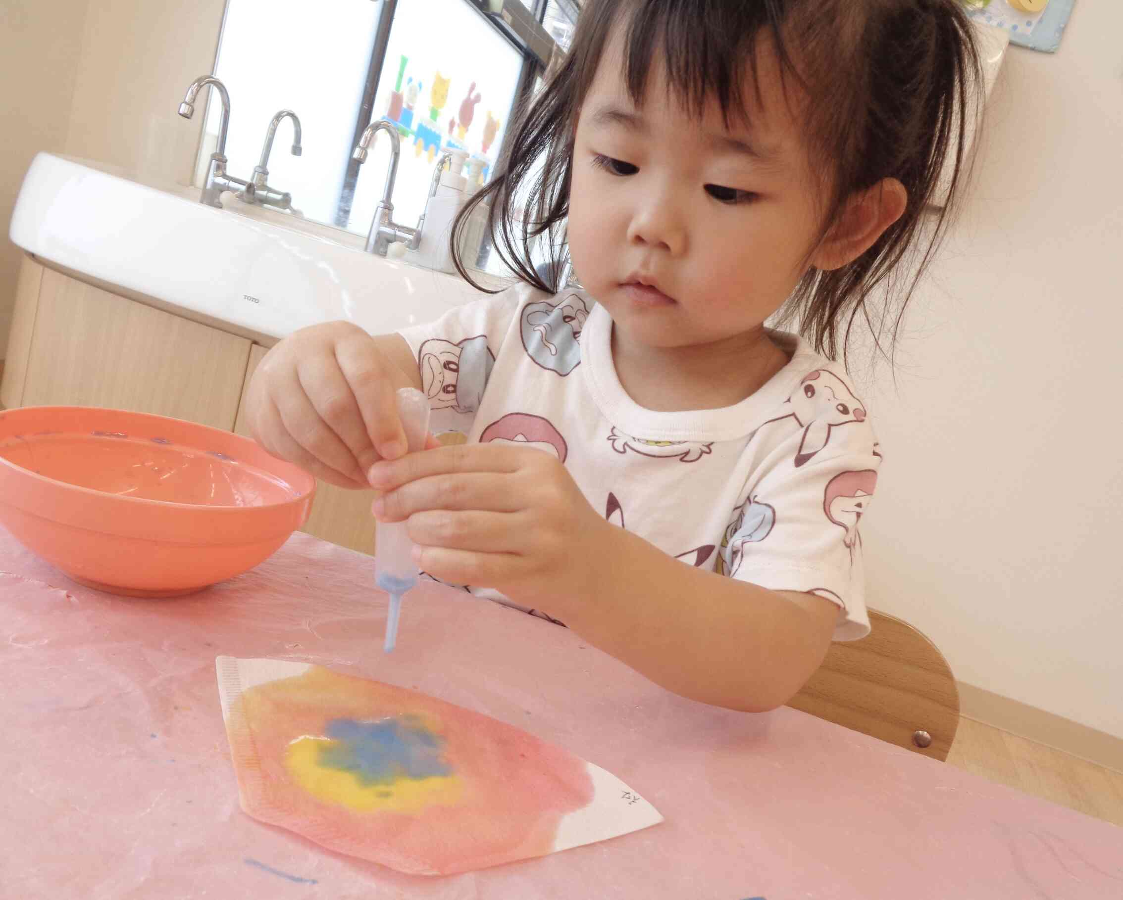 6月の制作♪うさぎ組（2歳児）