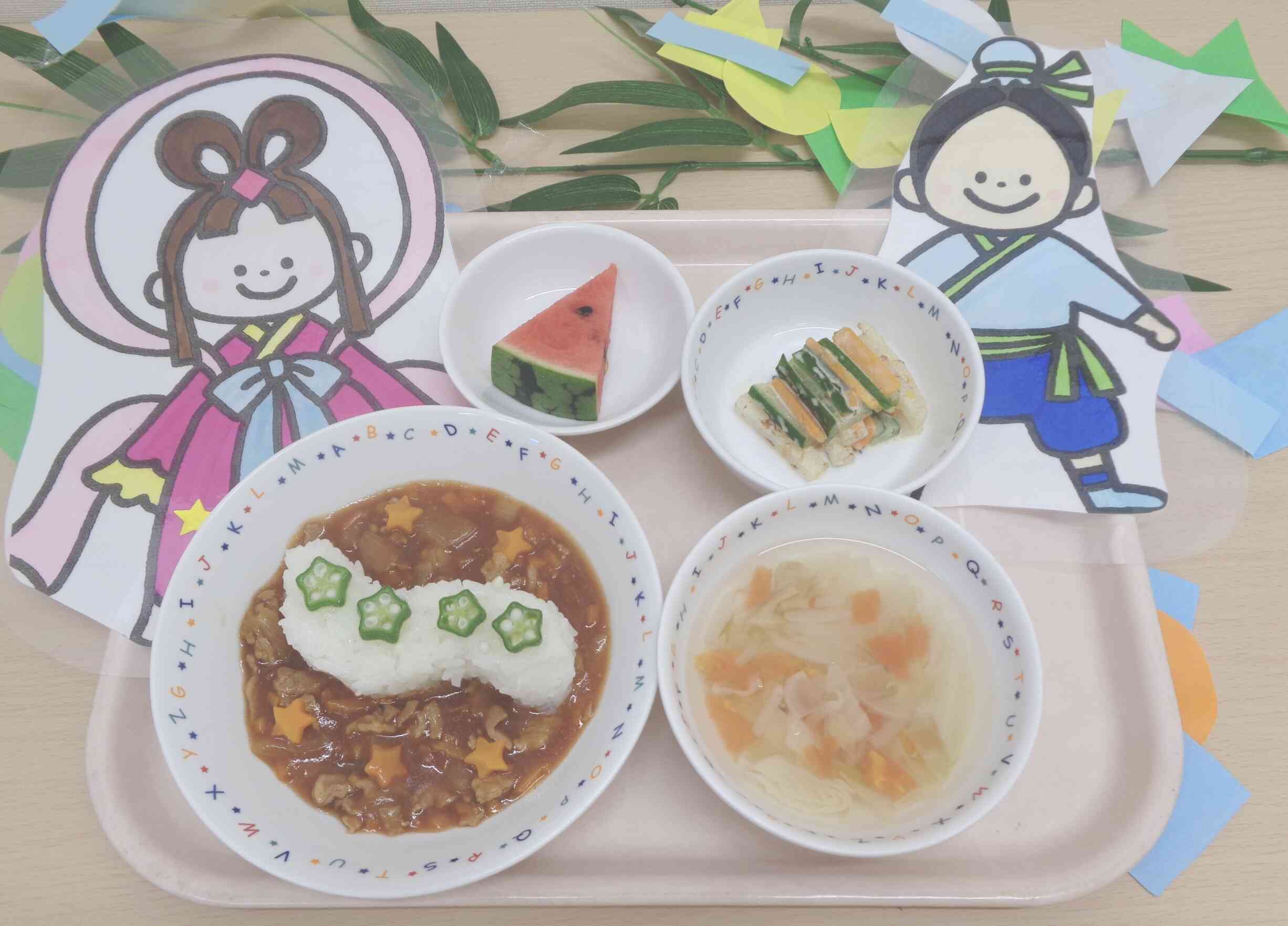 7月7日　七夕給食