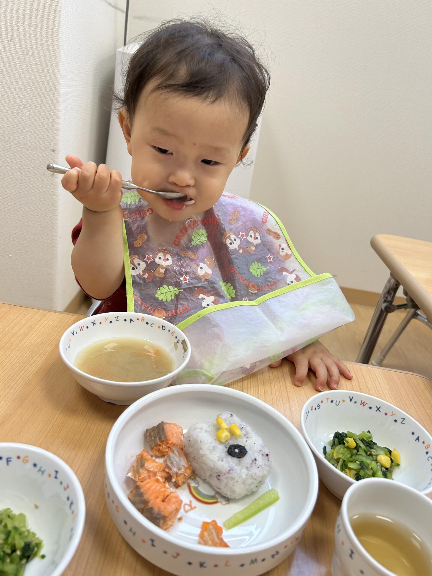 なるほど・・・これが「こいのぼりランチ」・・・おいしいな・・・