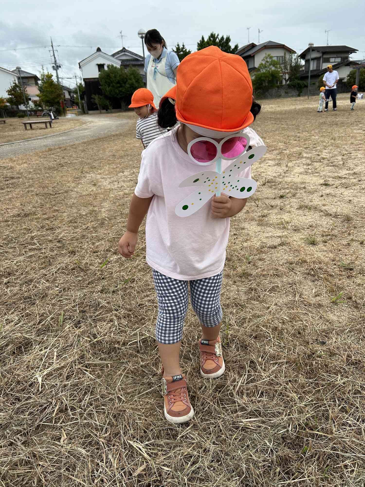 あれ？地面がピンクに見えるよ！
