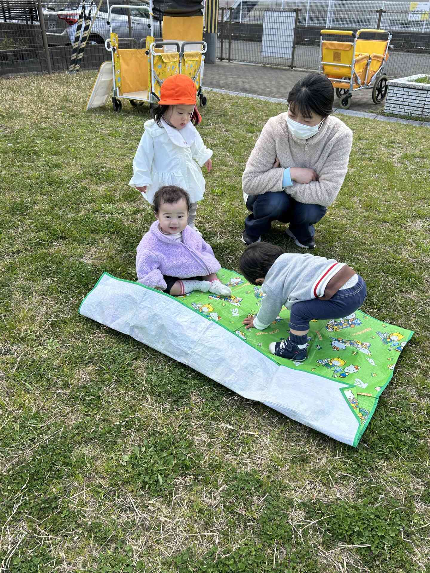 日向ぼっこ気持ちいいね♪