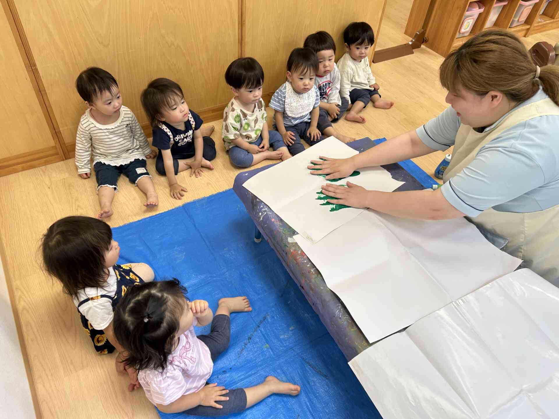 初めてのぬたくり遊び～1歳児～