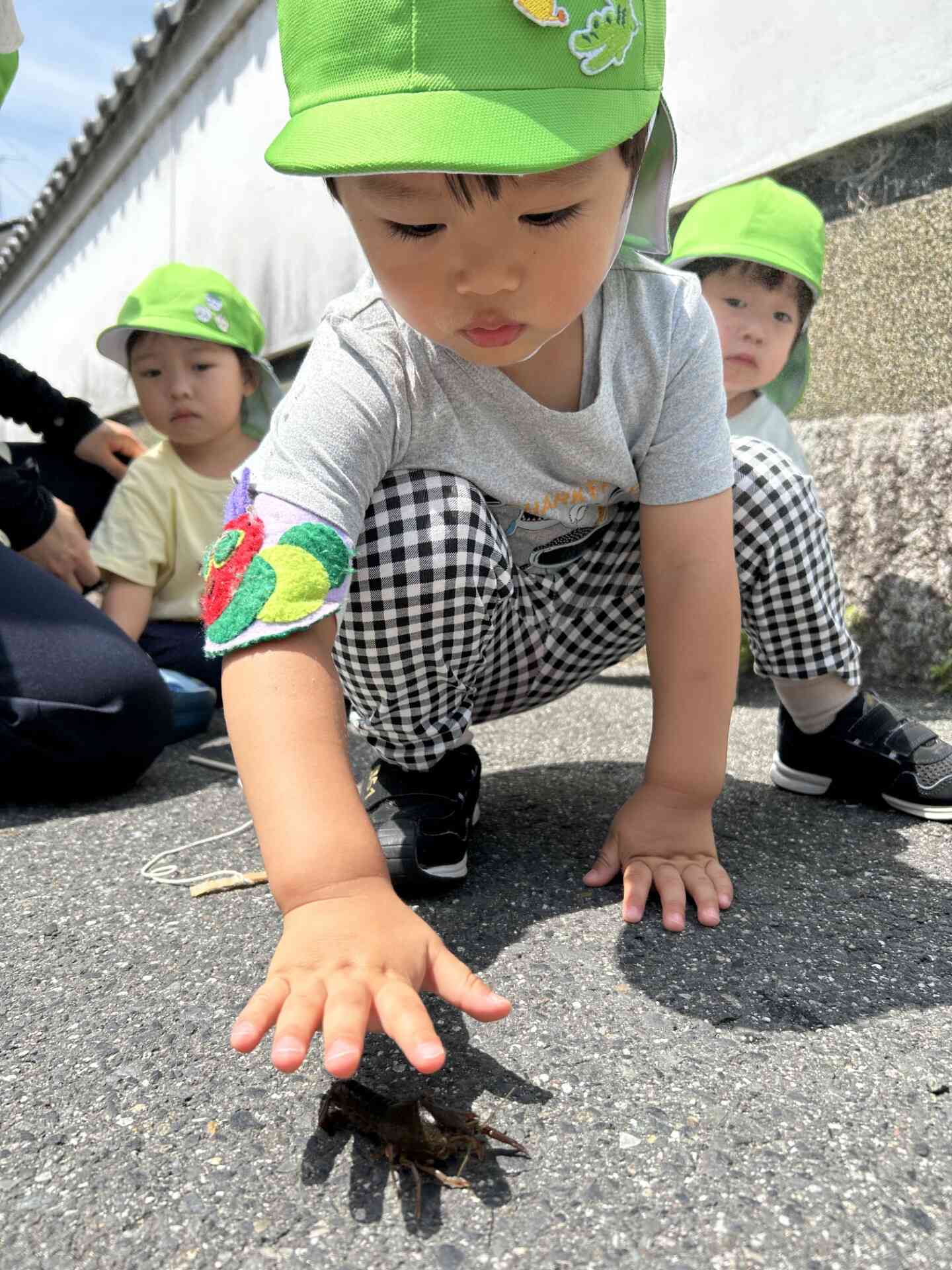 先生の言葉を信じて『よしよし・・・』