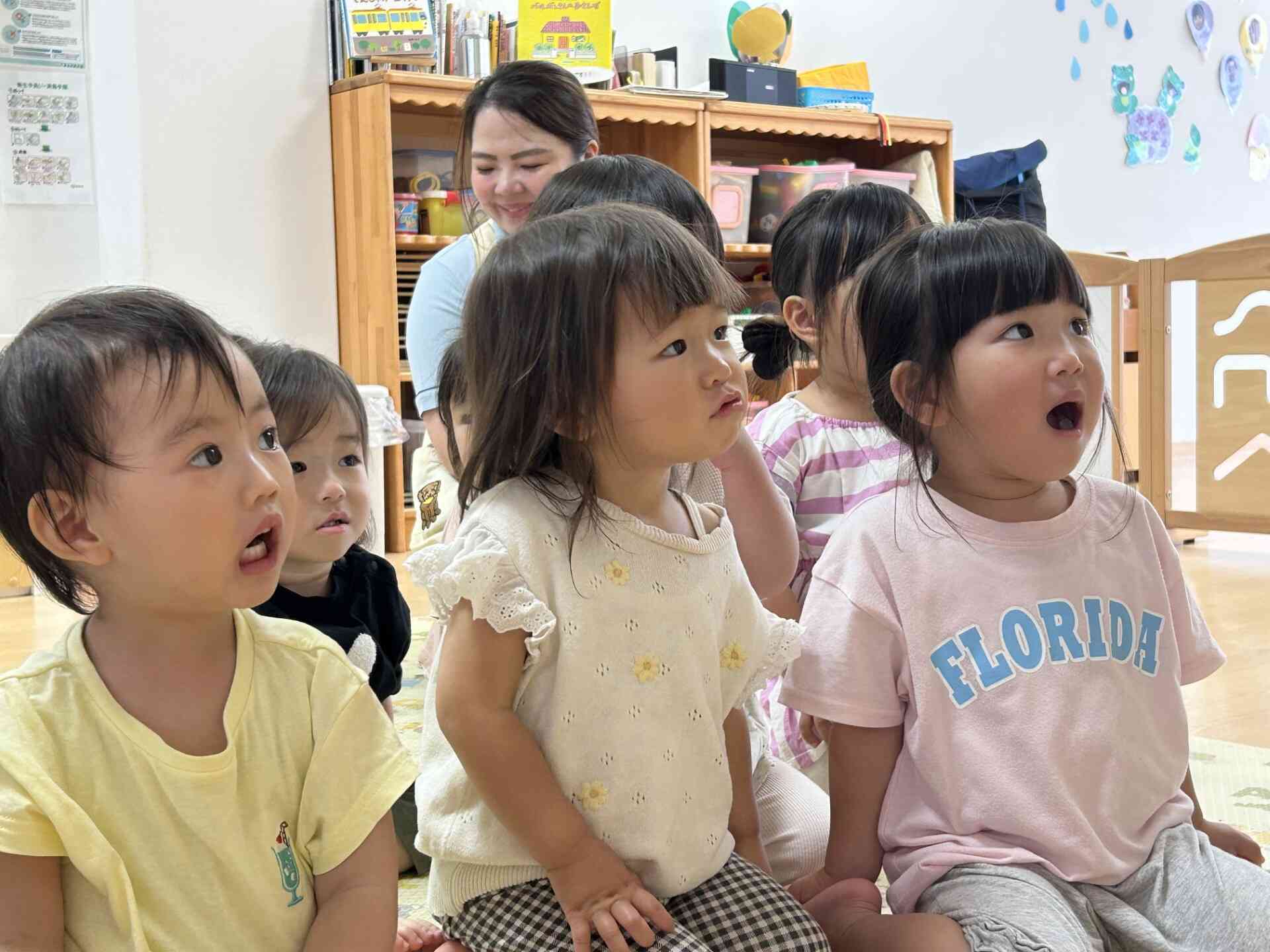 「あーん」大きなお口を開けて～