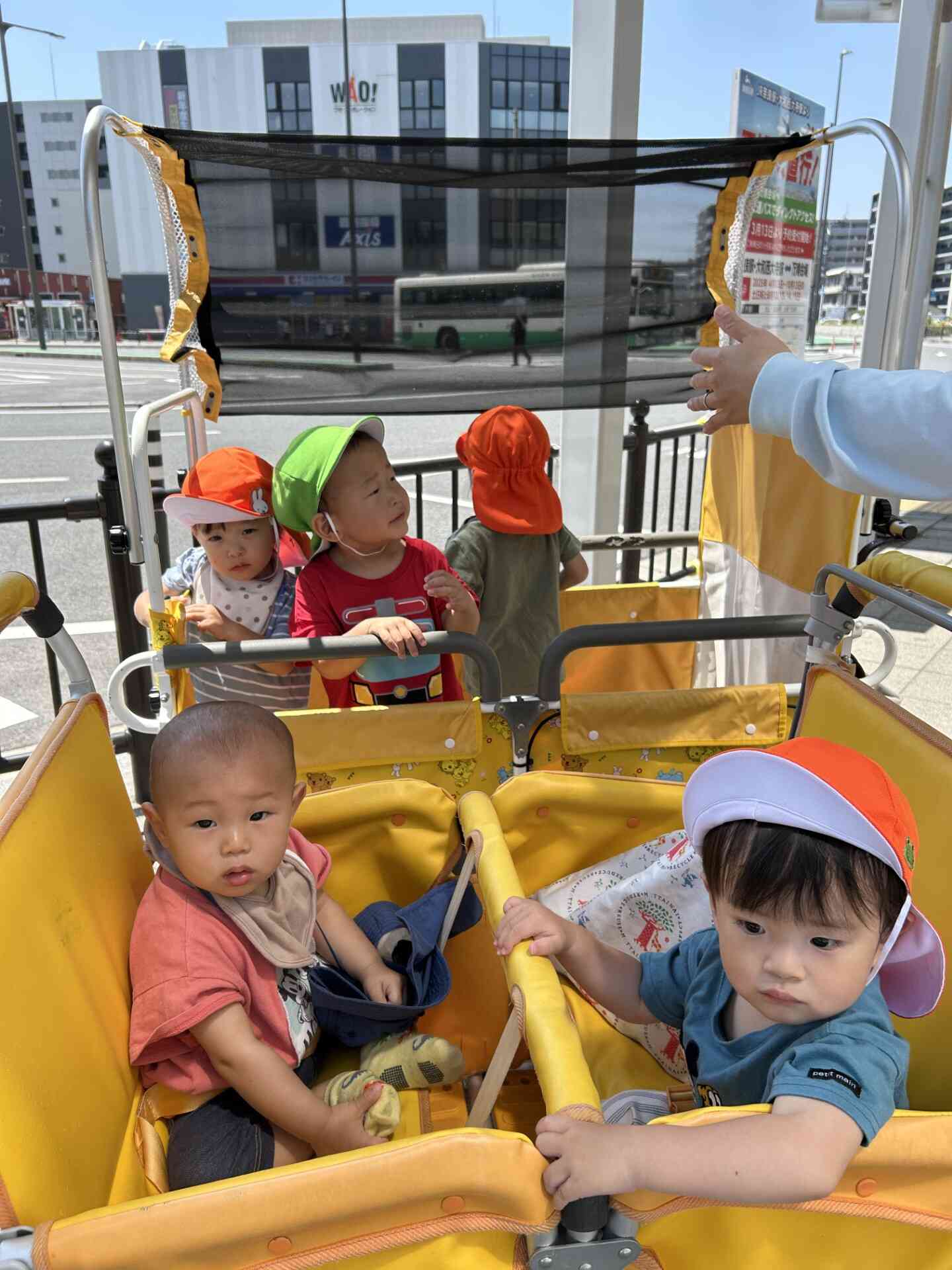 散歩車チームもご機嫌です！