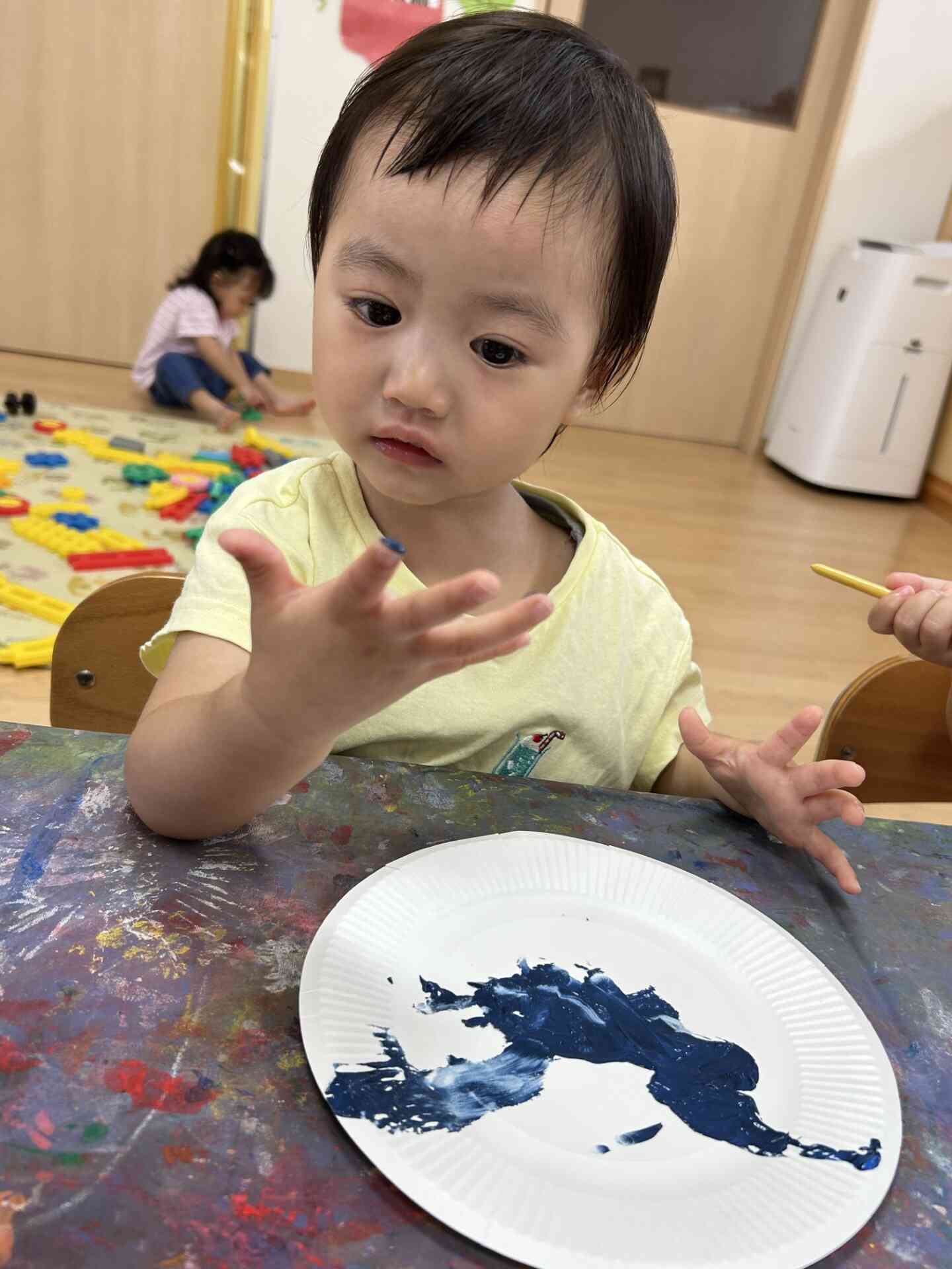 上手にぬりぬりできたよ。
