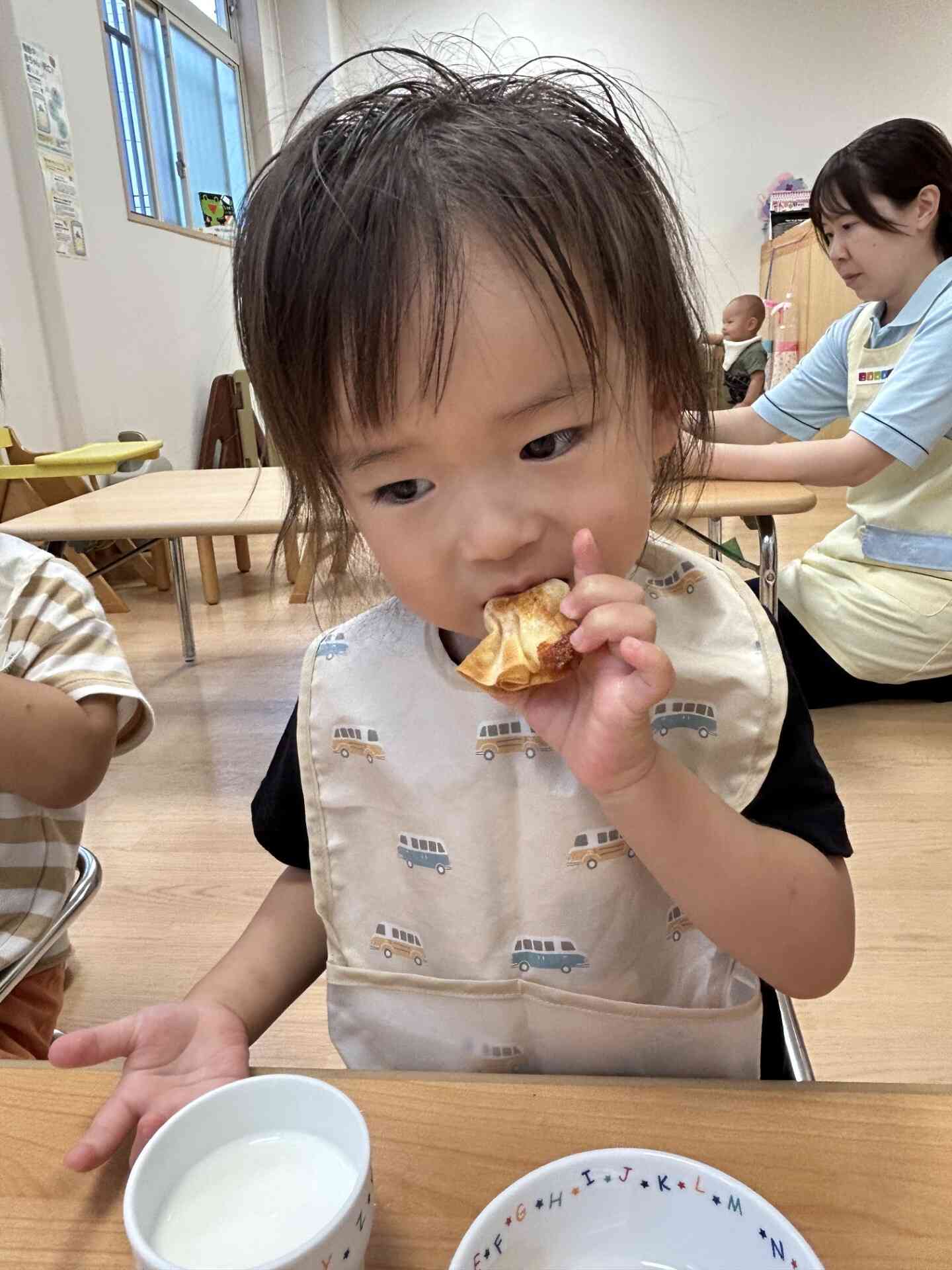 パリパリが楽しくて、美味しいね！