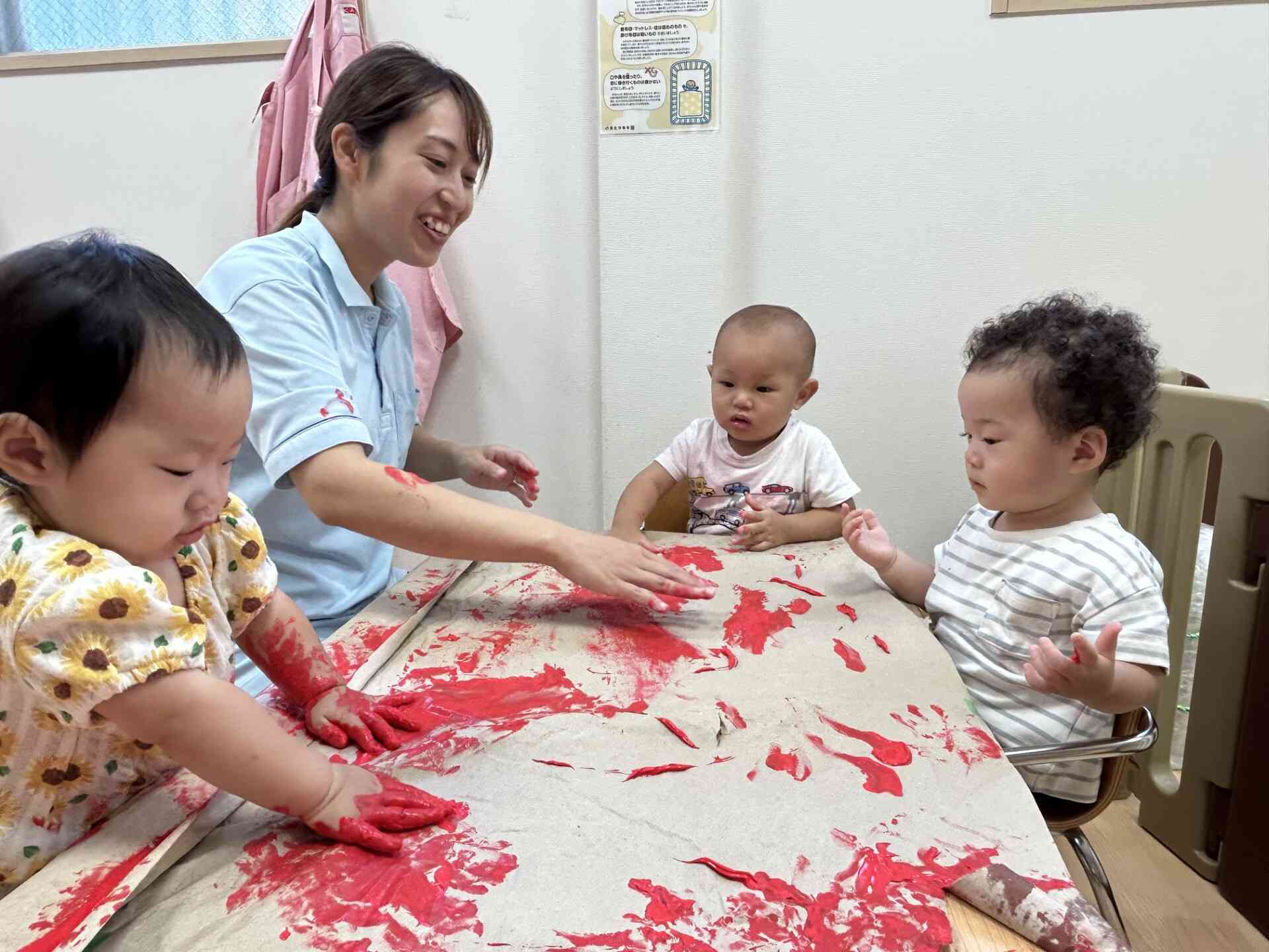 ぬたくり遊び~0歳児~