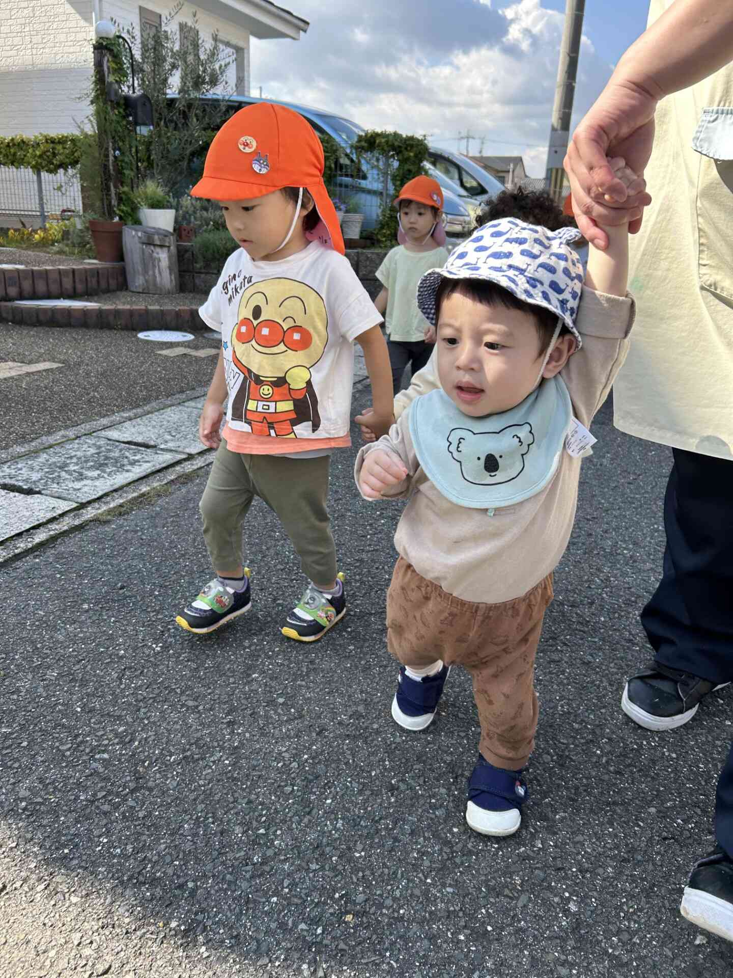 初めての経験、少し緊張しながら歩いたよ。