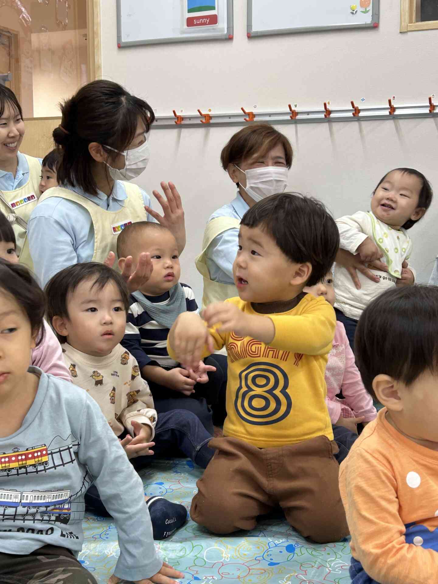 ♩どんぐりころころ どんぶりこ~♩みんなが大好きなお歌ばかりでしたよ!
