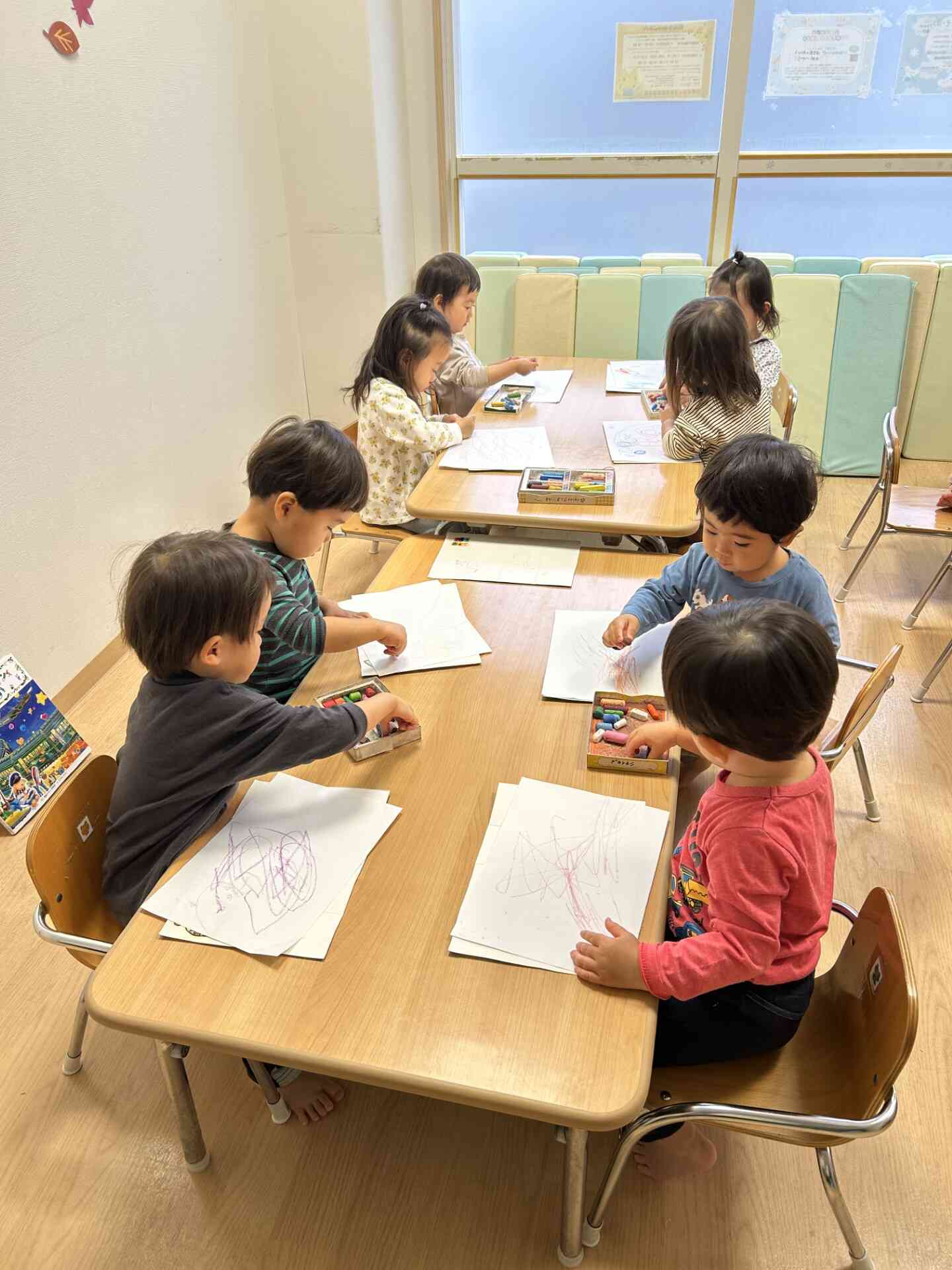 にじみ絵をするよ~!