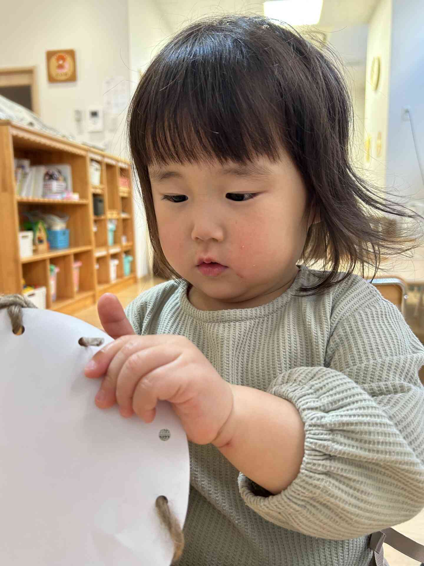 指先を使って、自分でできるようになったよ。