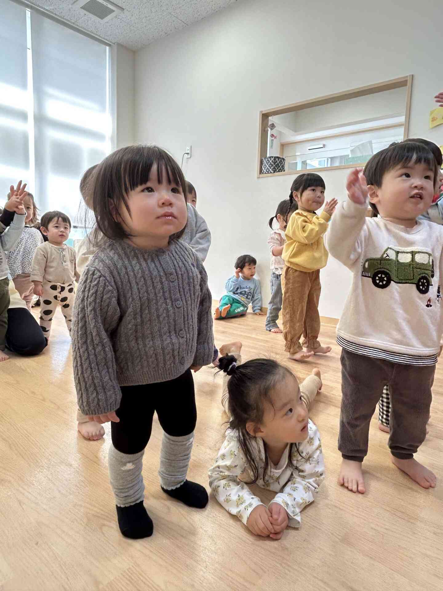 遊びに来てくれたお友だちも真剣です！