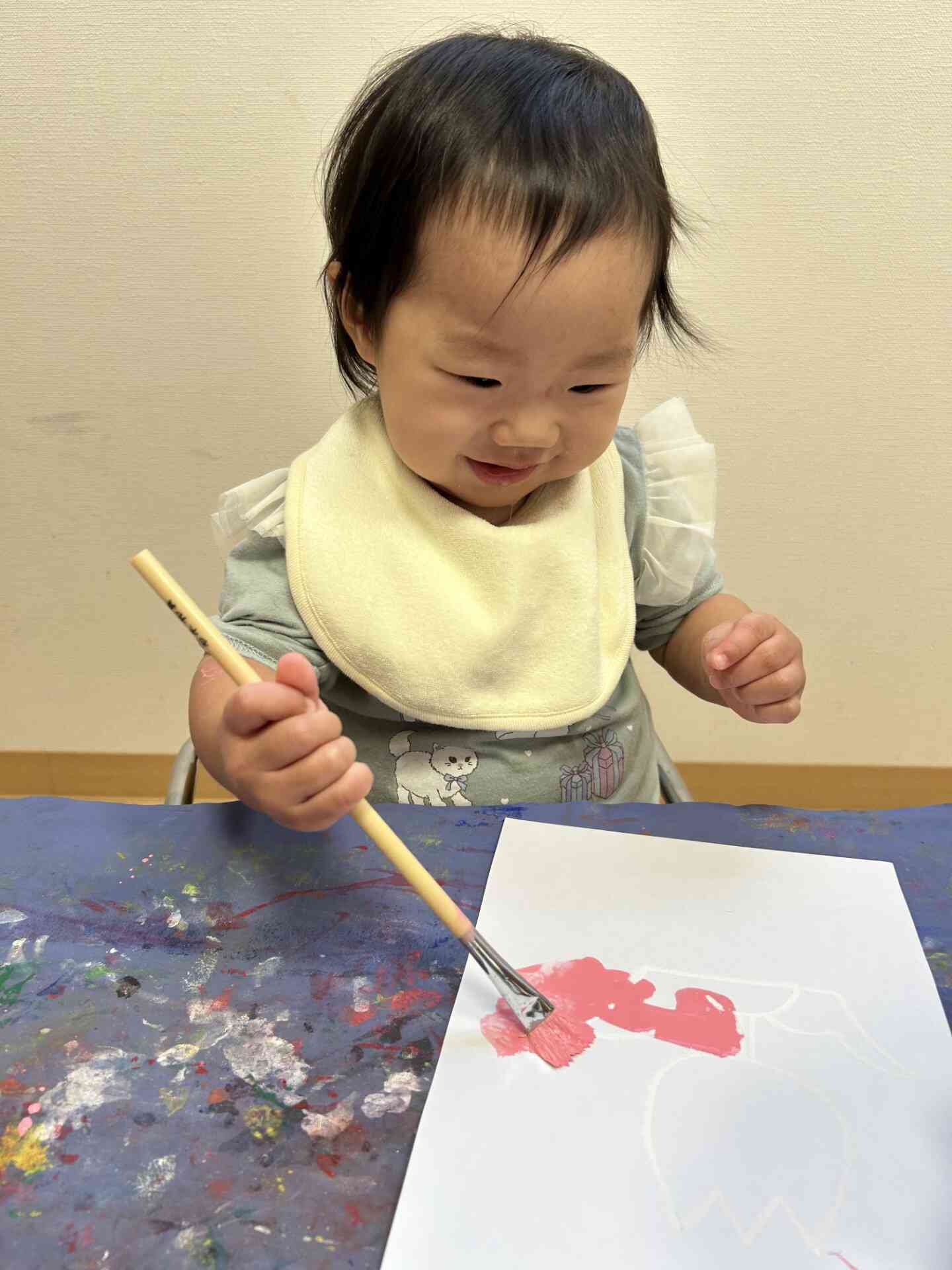 私はチューリップのピンク色！