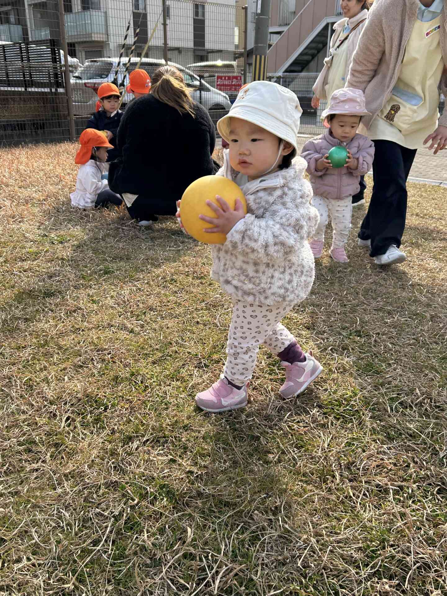 私もボール見つけたよ！