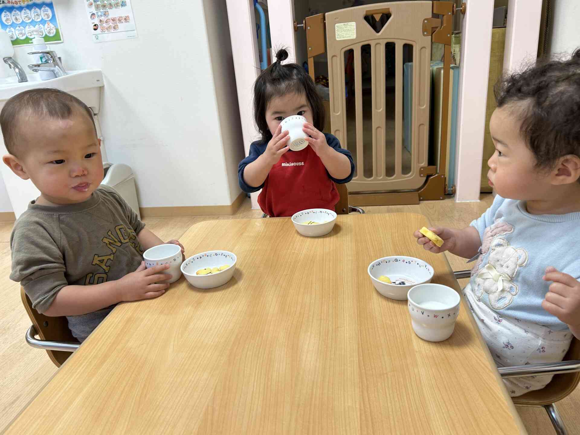 ひよこ組さんもあっという間に食べてくれました！