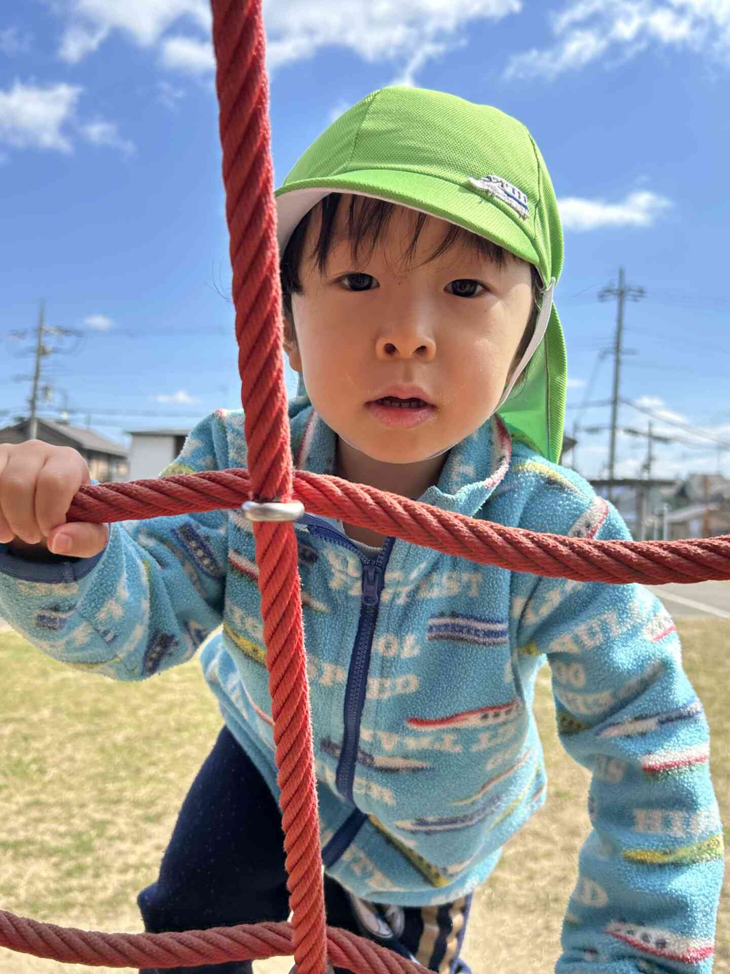 「できてるやろ〜みて〜。」