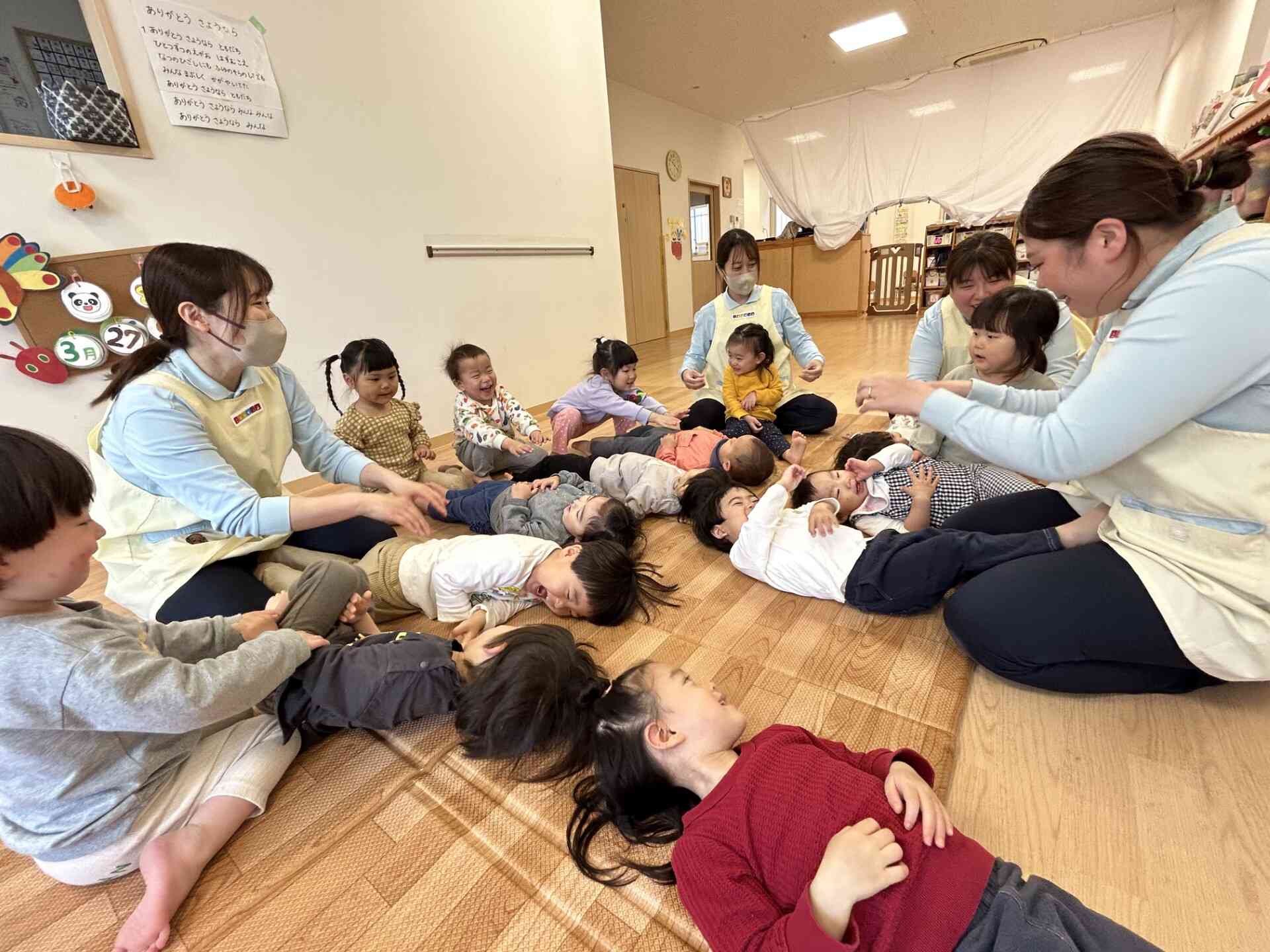 一緒にふれあい遊びもしたよ♪