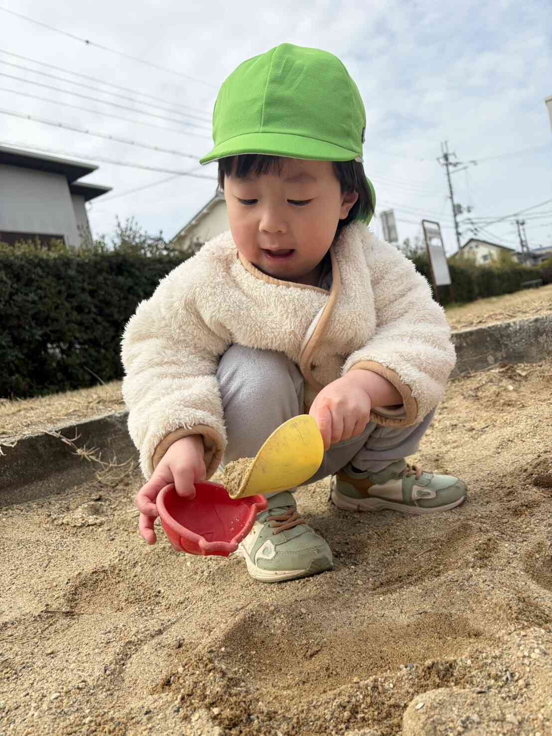 黙々と型ハメに挑戦していましたよ。