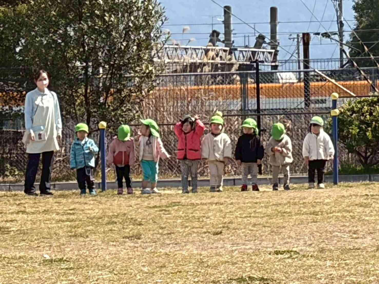 最後にみんなでヨーイドンしたよ。