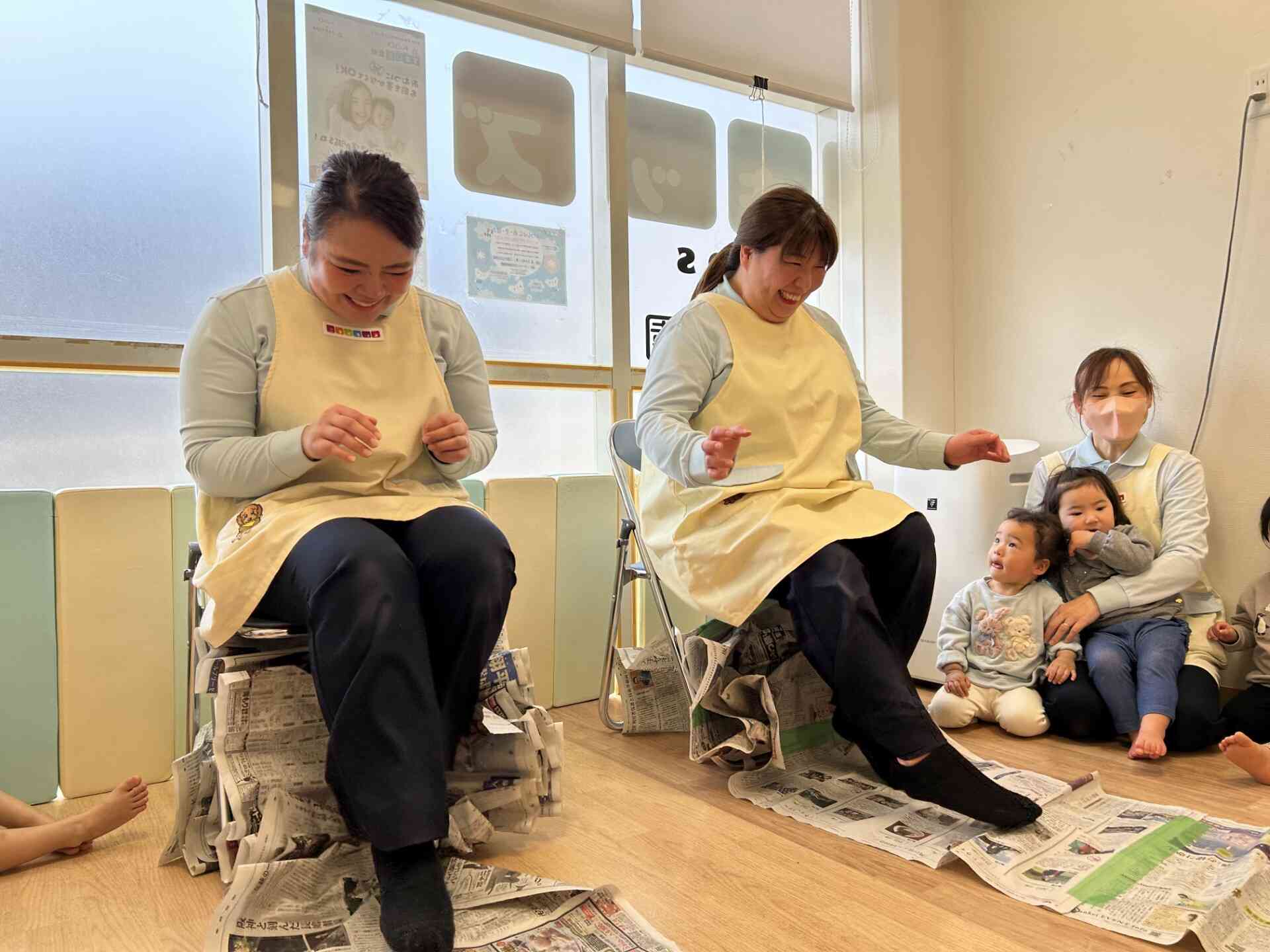 先生たちも頑張ったよー！