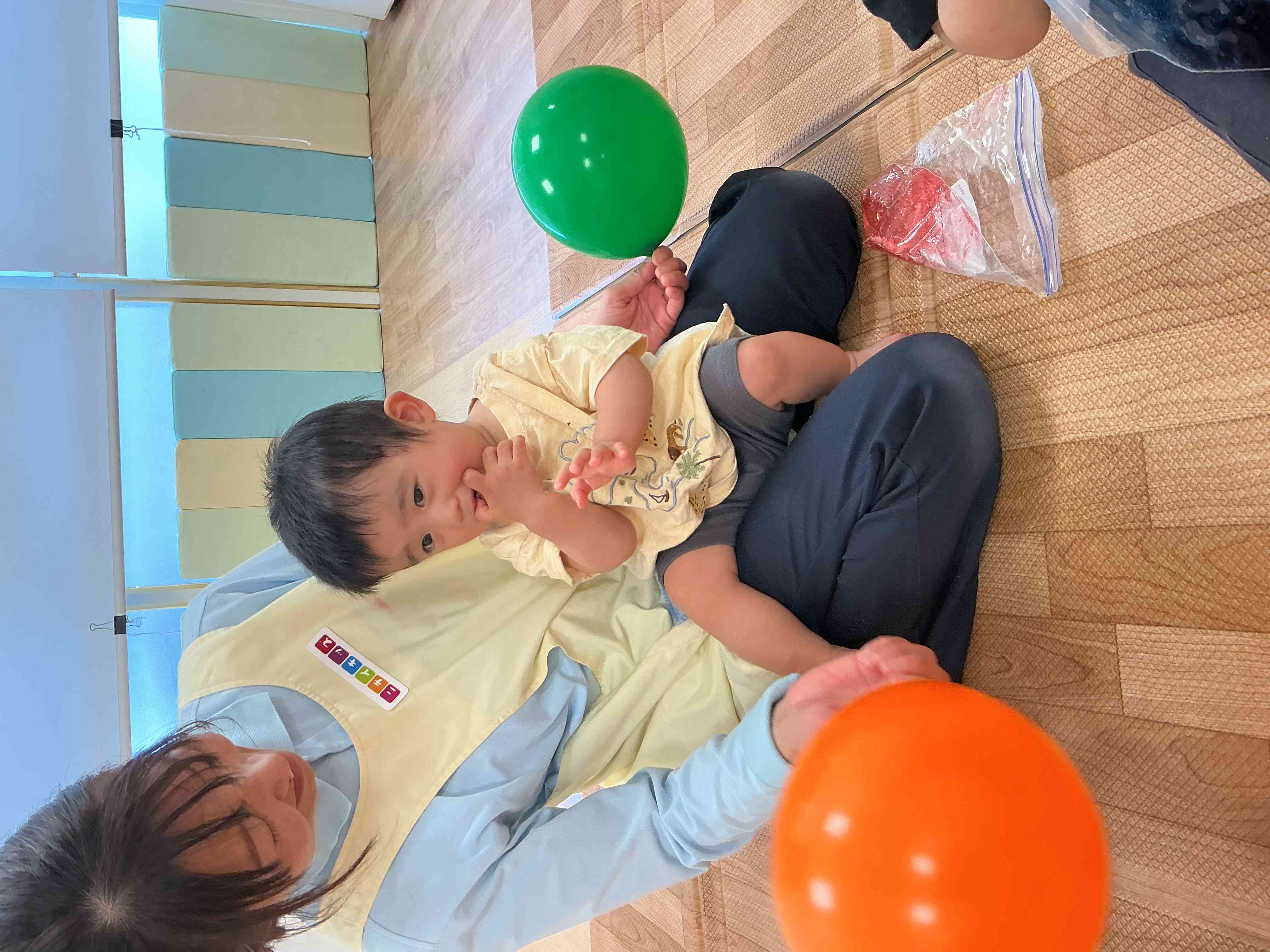 風船がたくさんあって楽しいね。