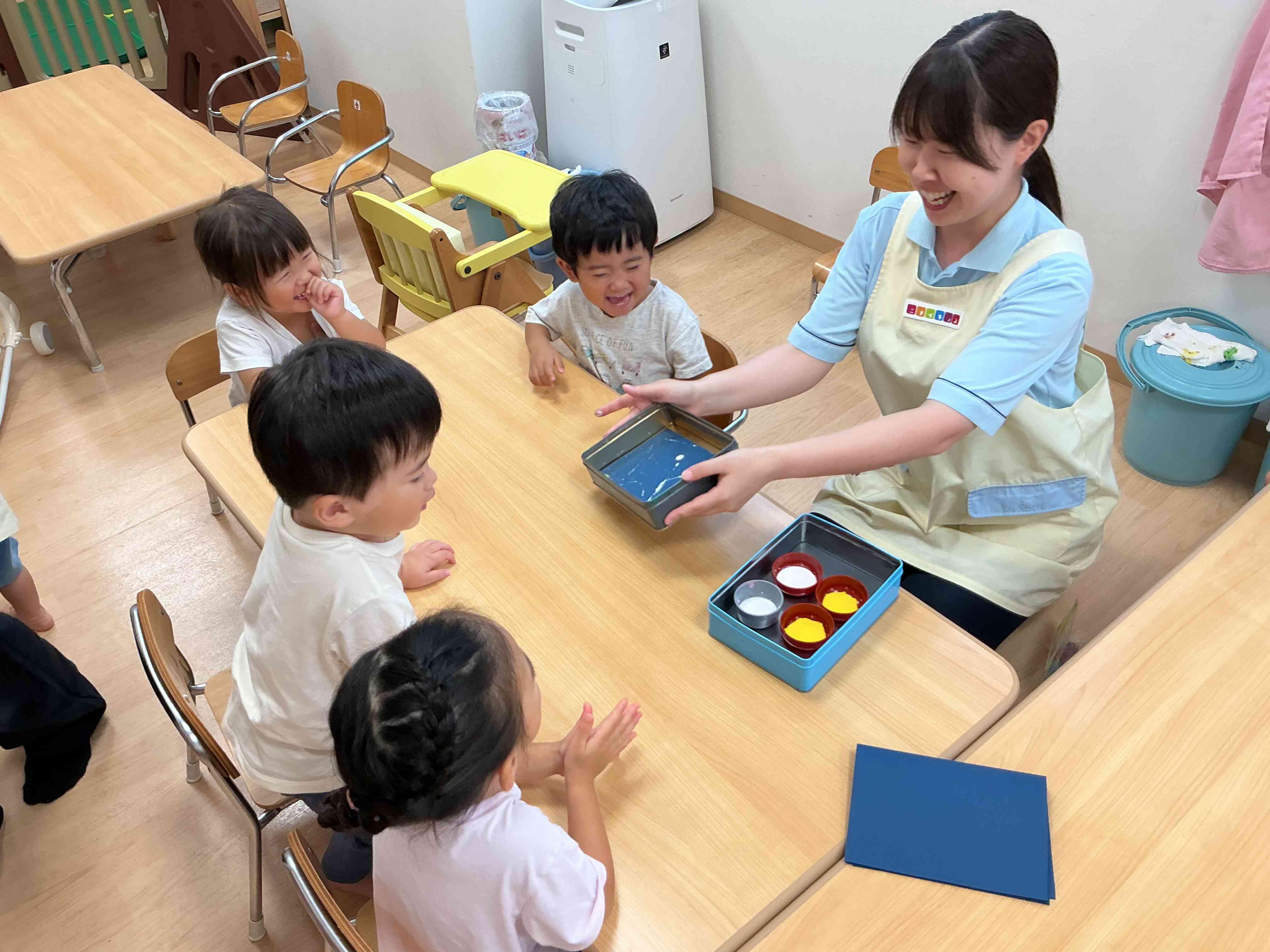 ビー玉転がし〜2歳児〜