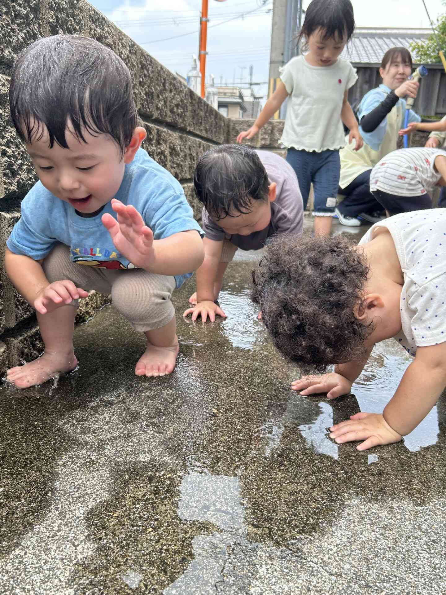 冷たくて気持ちいいね！