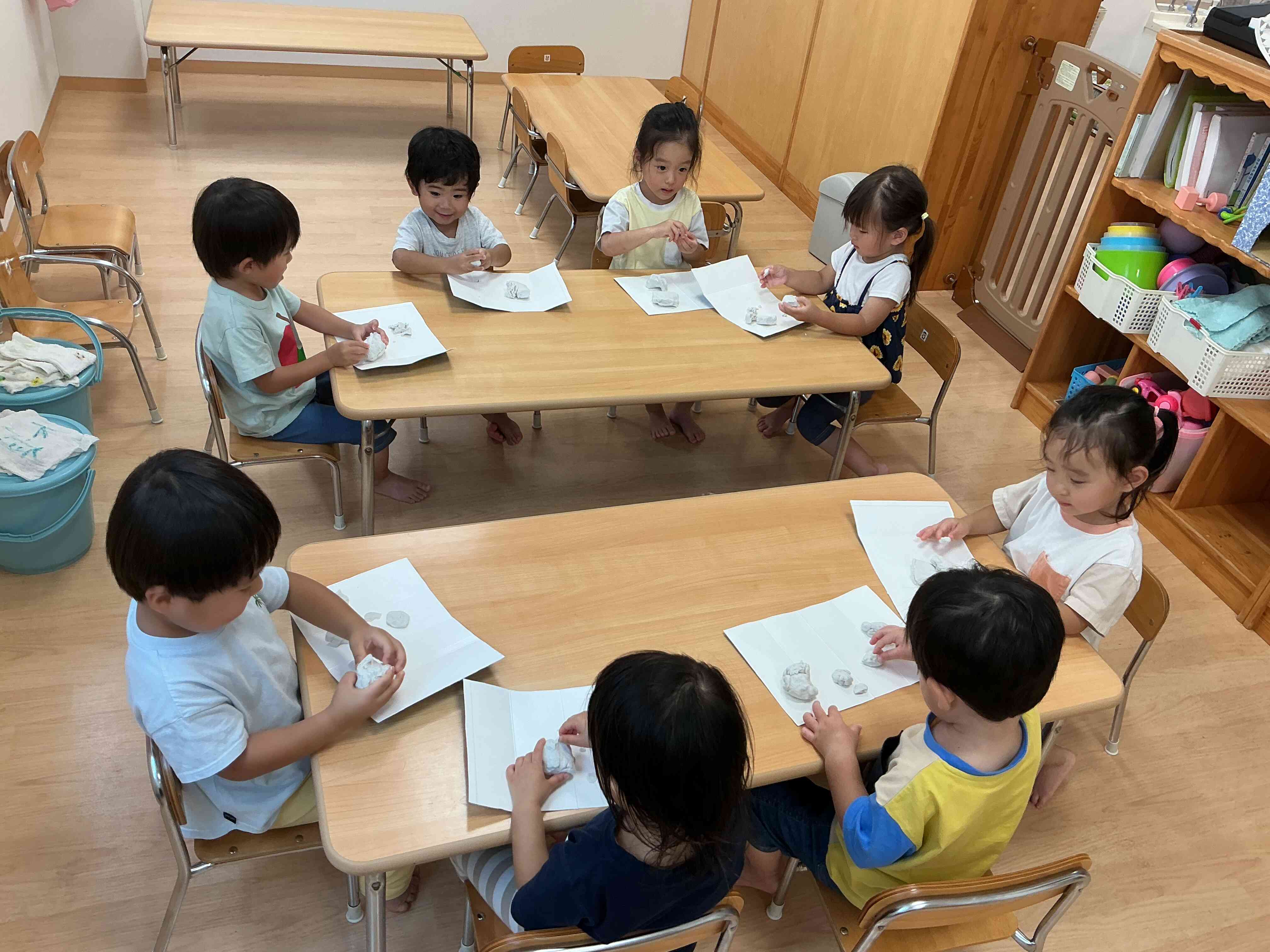粘土遊び〜うさぎ組〜