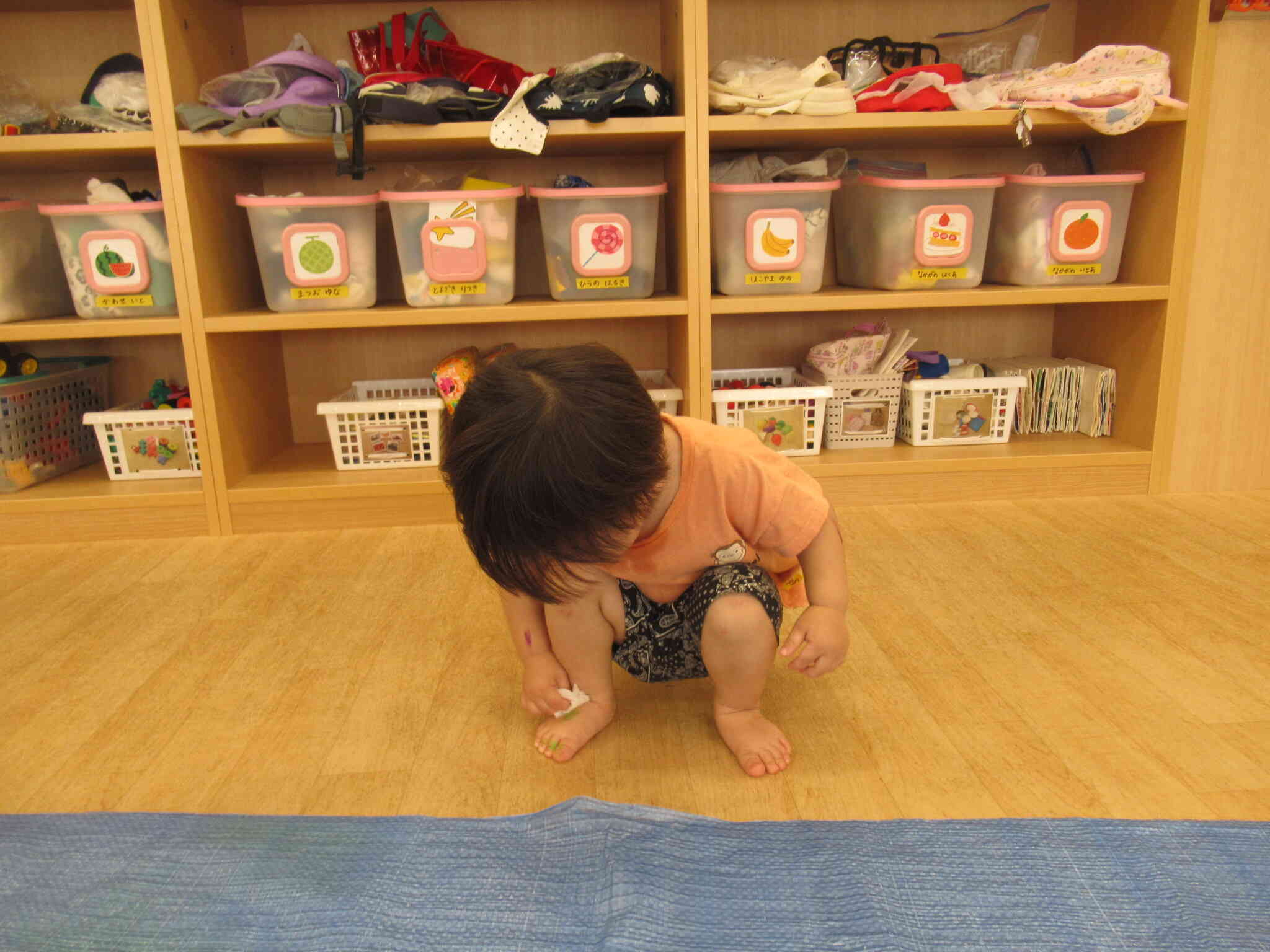 汚れちゃったからふきふき♬