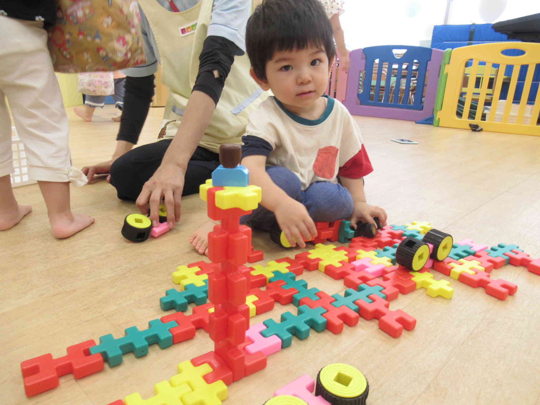 ブロックの街ができたよ～
