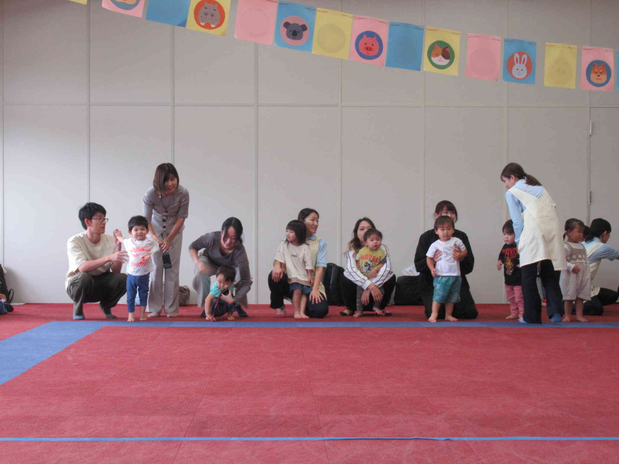 あひる組、うさぎ組のかけっこです！