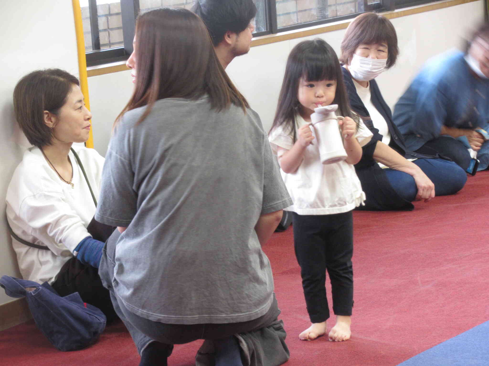 準備の合間②　水分補給♪