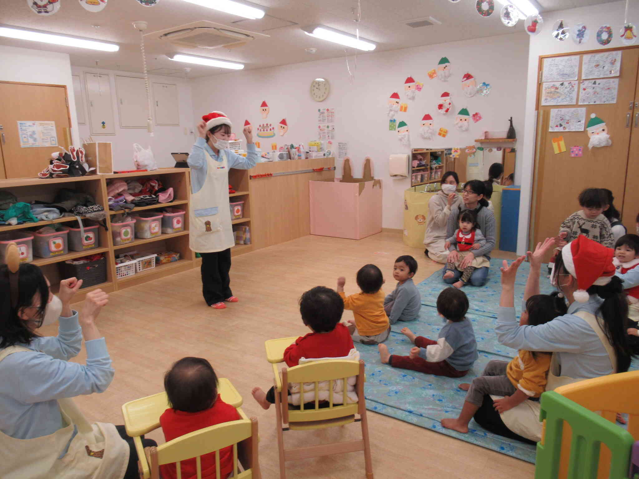 サンタさんに会えたよ(^^♪