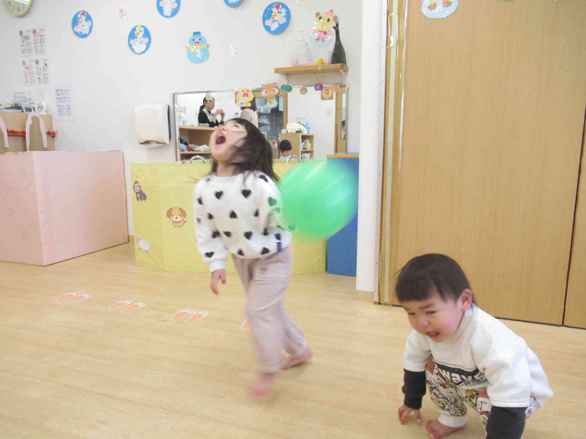 わ～たのしい～(*'▽')