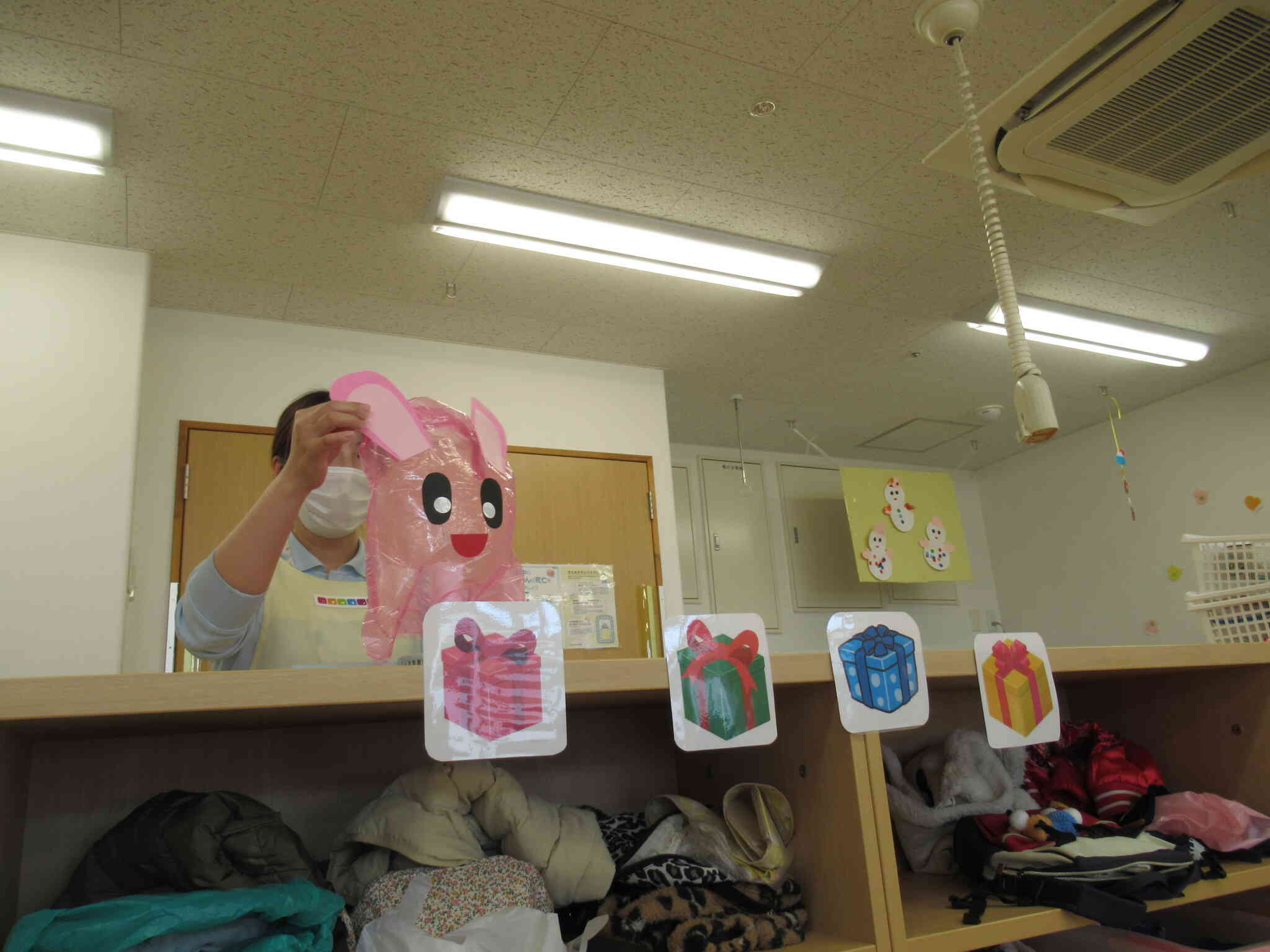 せんせいの出し物(^^)うさぎさんができたよ♪