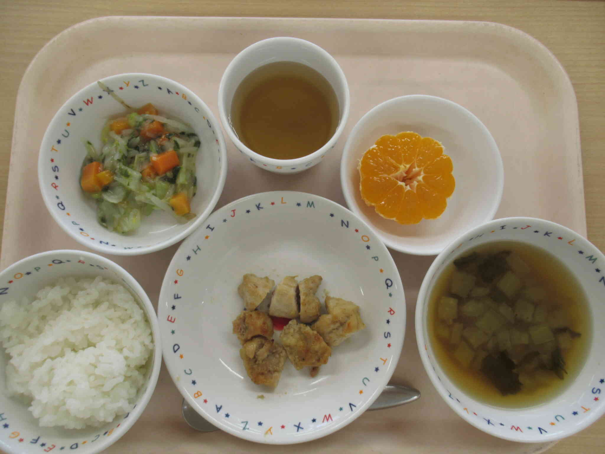 今日の給食「白菜のとろみ炒め」