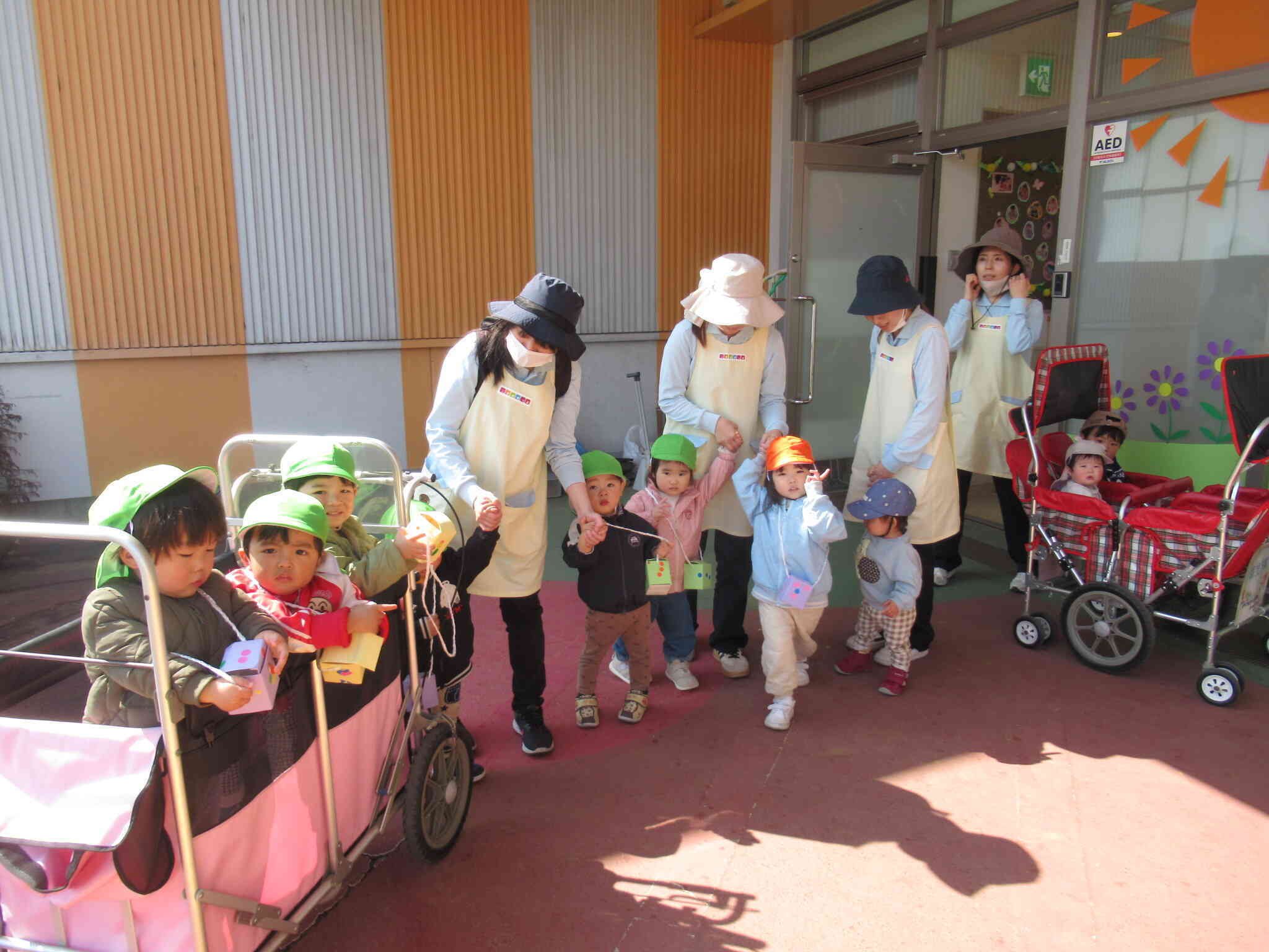 3/23  堤防におさんぽに行ったよ(^^)