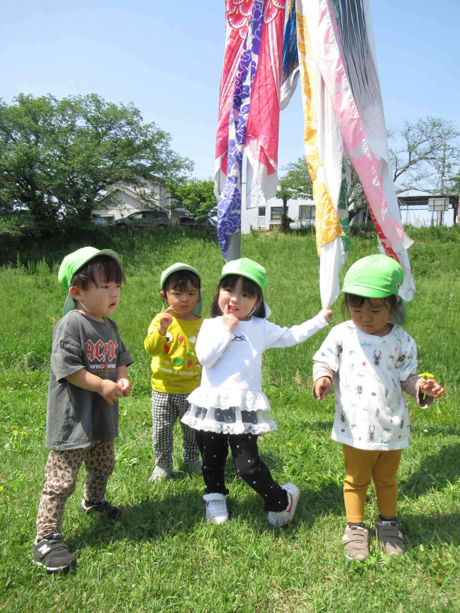 こいのぼりを見たよ♫