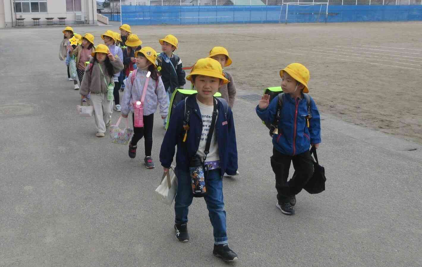 学校から帰るよ～！