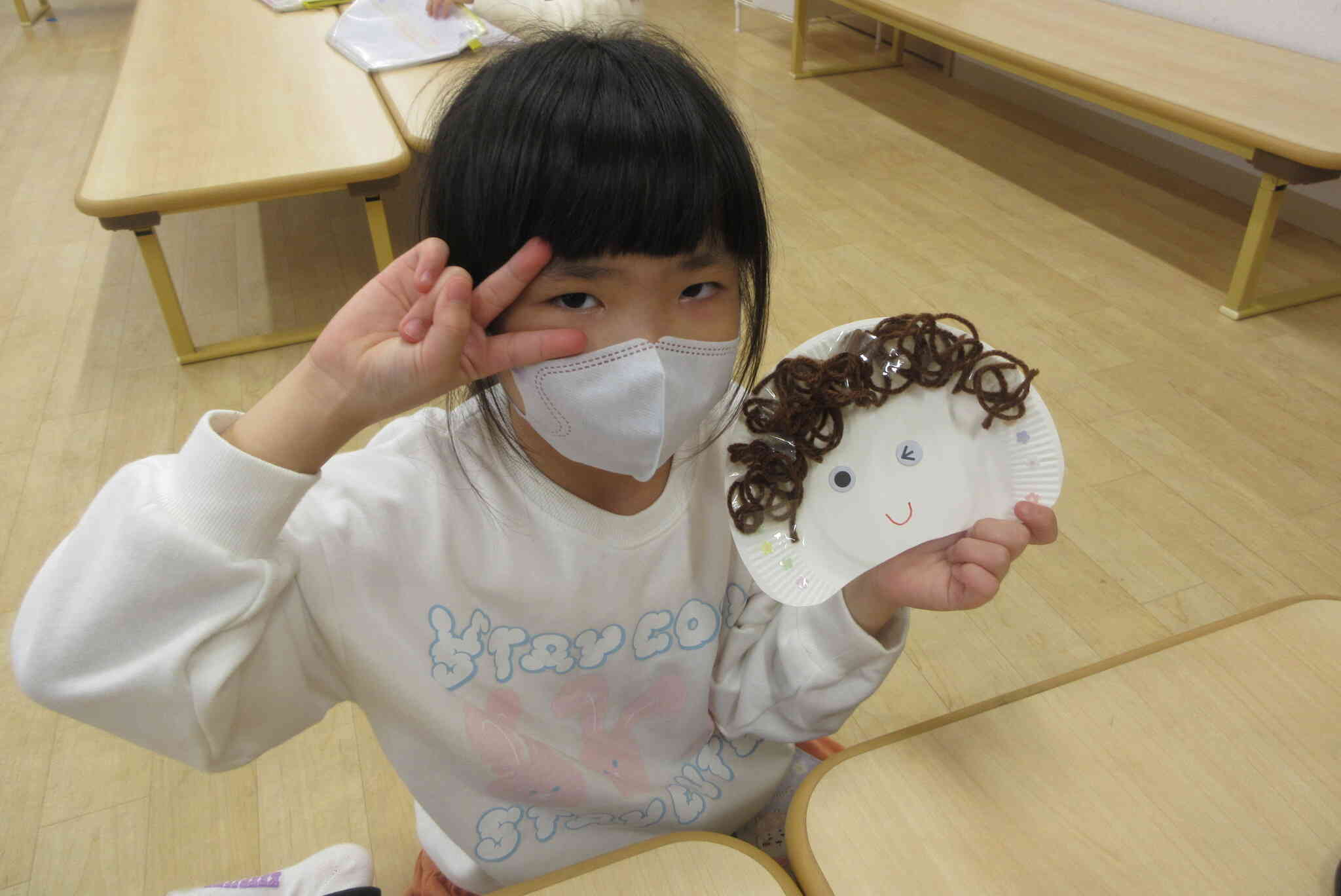 きのこの頭ができたー！