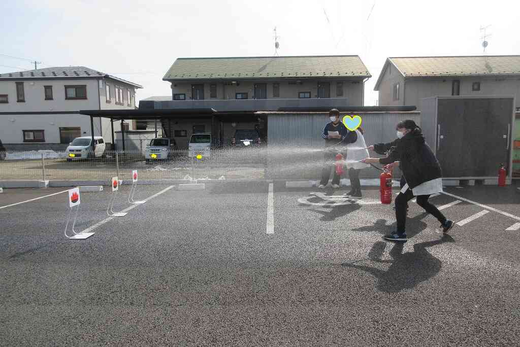 火元をめがけてー！