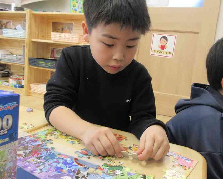 パズルたのしいな～。